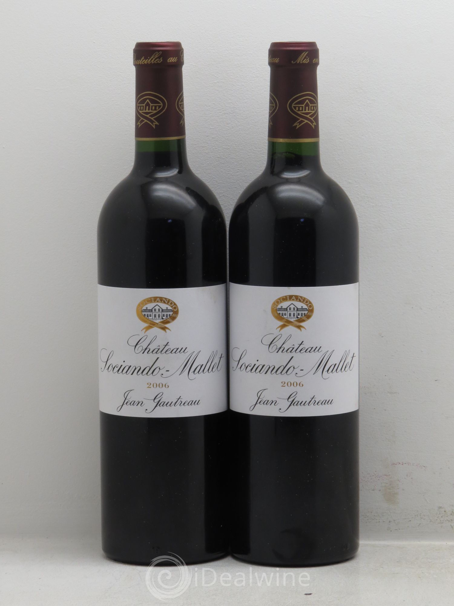Château Sociando Mallet 2006 - Lot de 2 bouteilles - 0