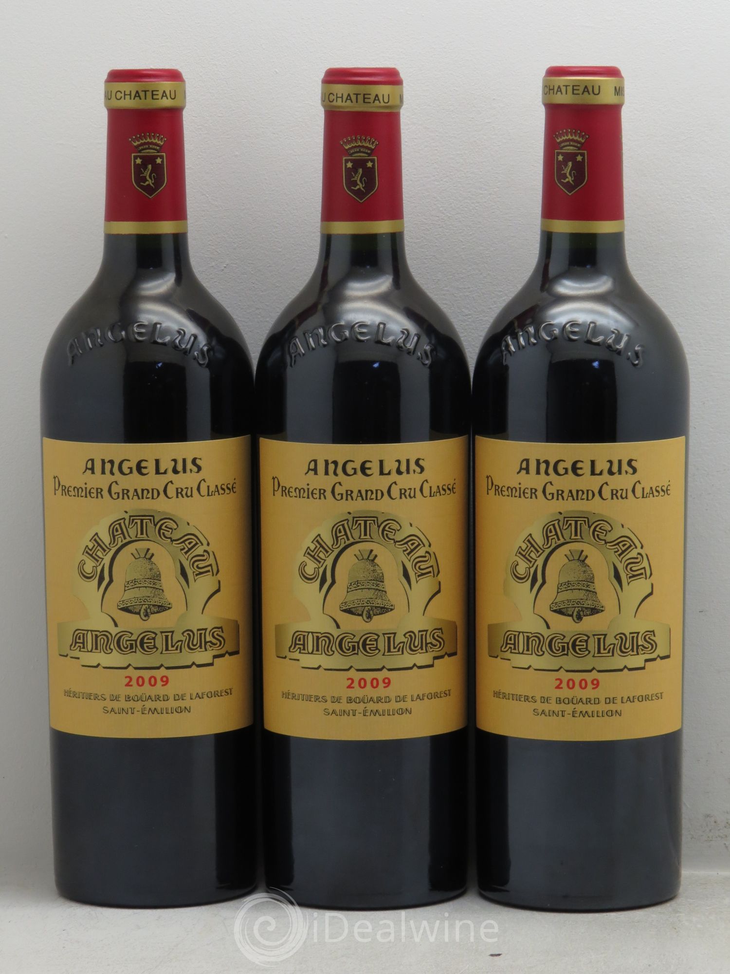 Château Angélus 1er Grand Cru Classé A 2009 - Lot de 3 bouteilles - 0