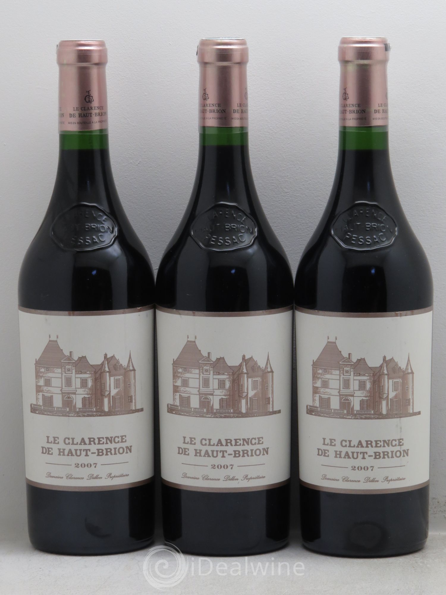 Clarence (Bahans) de Haut-Brion Second Vin 2007 - Lot de 3 bouteilles - 0
