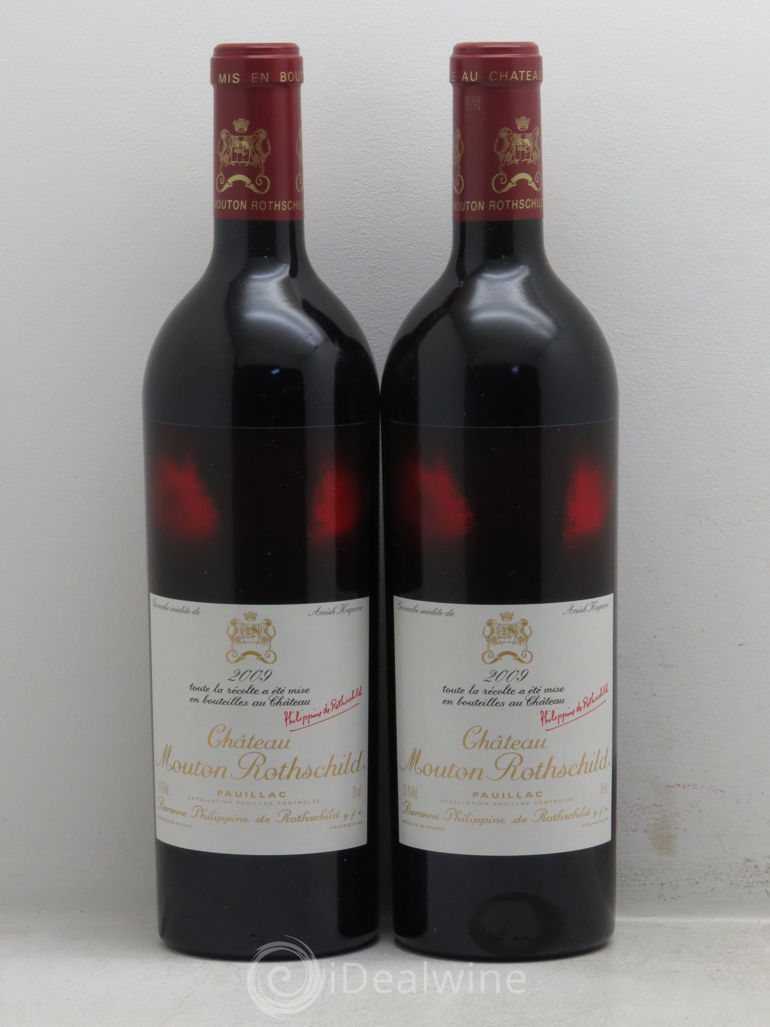 Château Mouton Rothschild 1er Grand Cru Classé 2009 - Lot de 2 bouteilles - 0