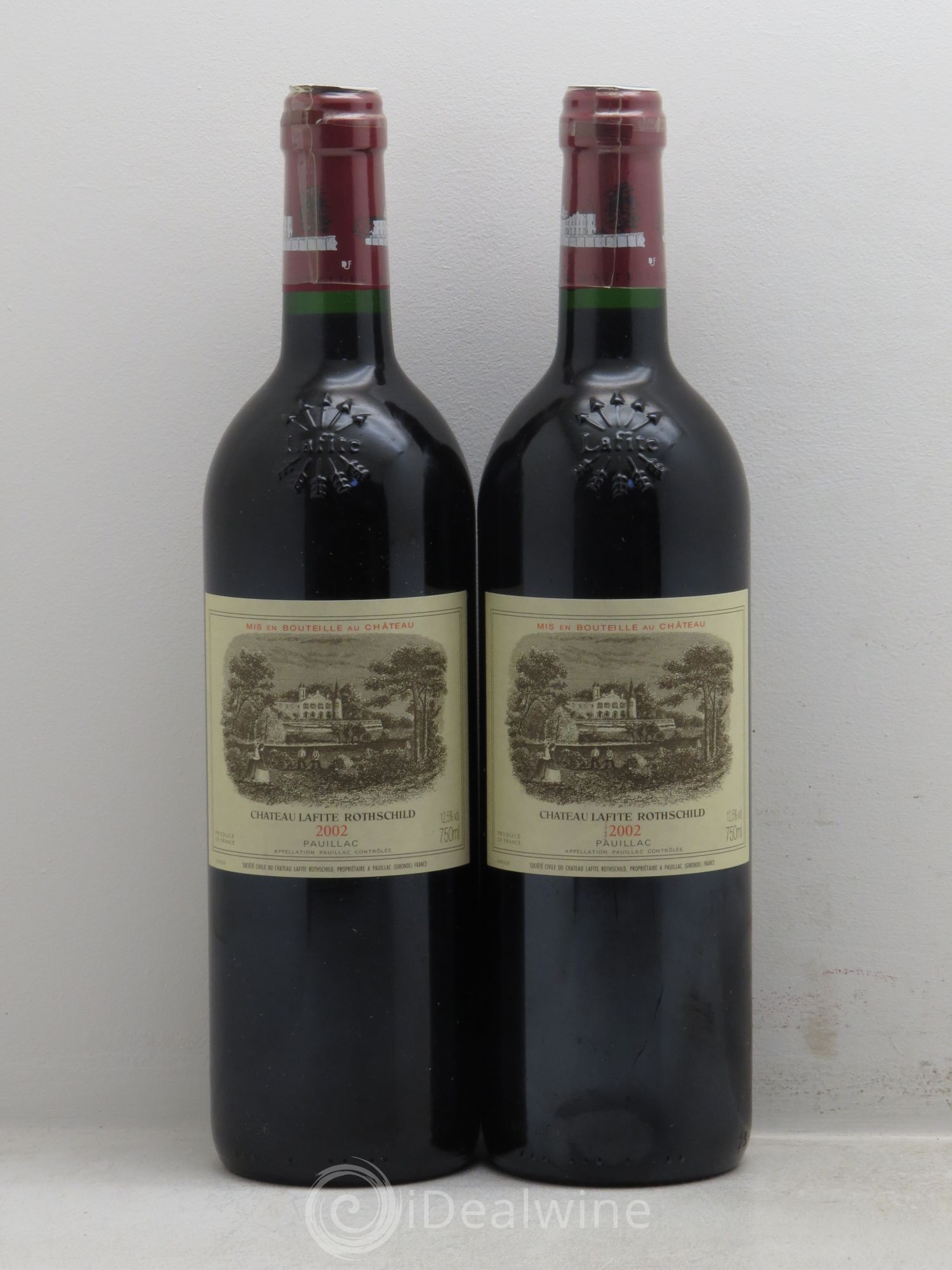 Château Lafite Rothschild 1er Grand Cru Classé 2002 - Lot de 2 bouteilles - 0
