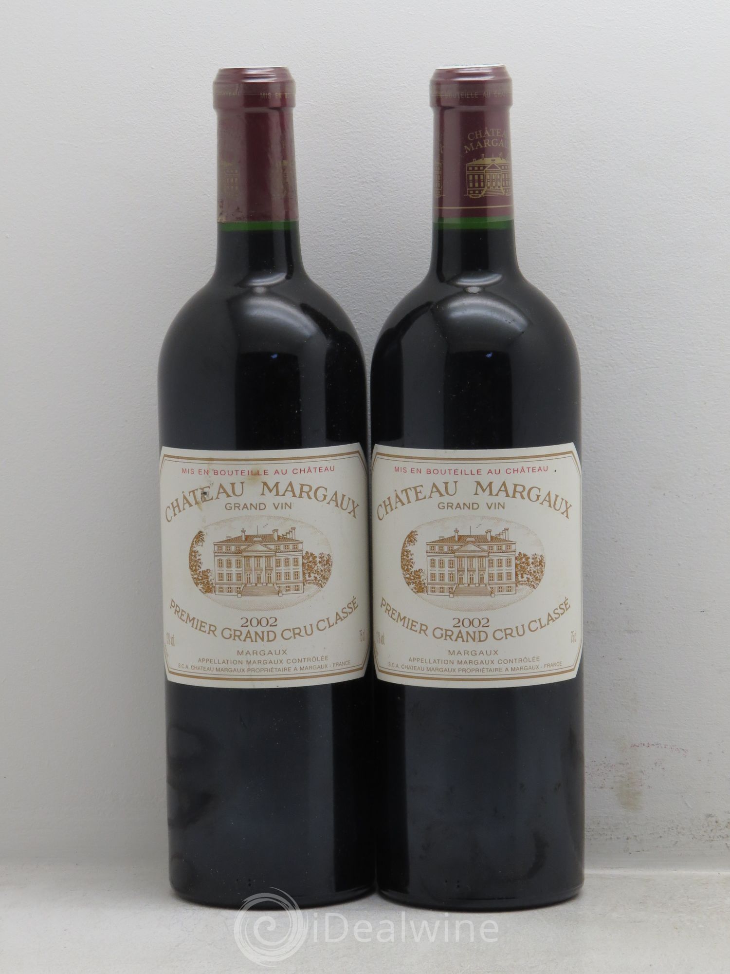 Château Margaux 1er Grand Cru Classé 2002 - Lot de 2 bouteilles - 0