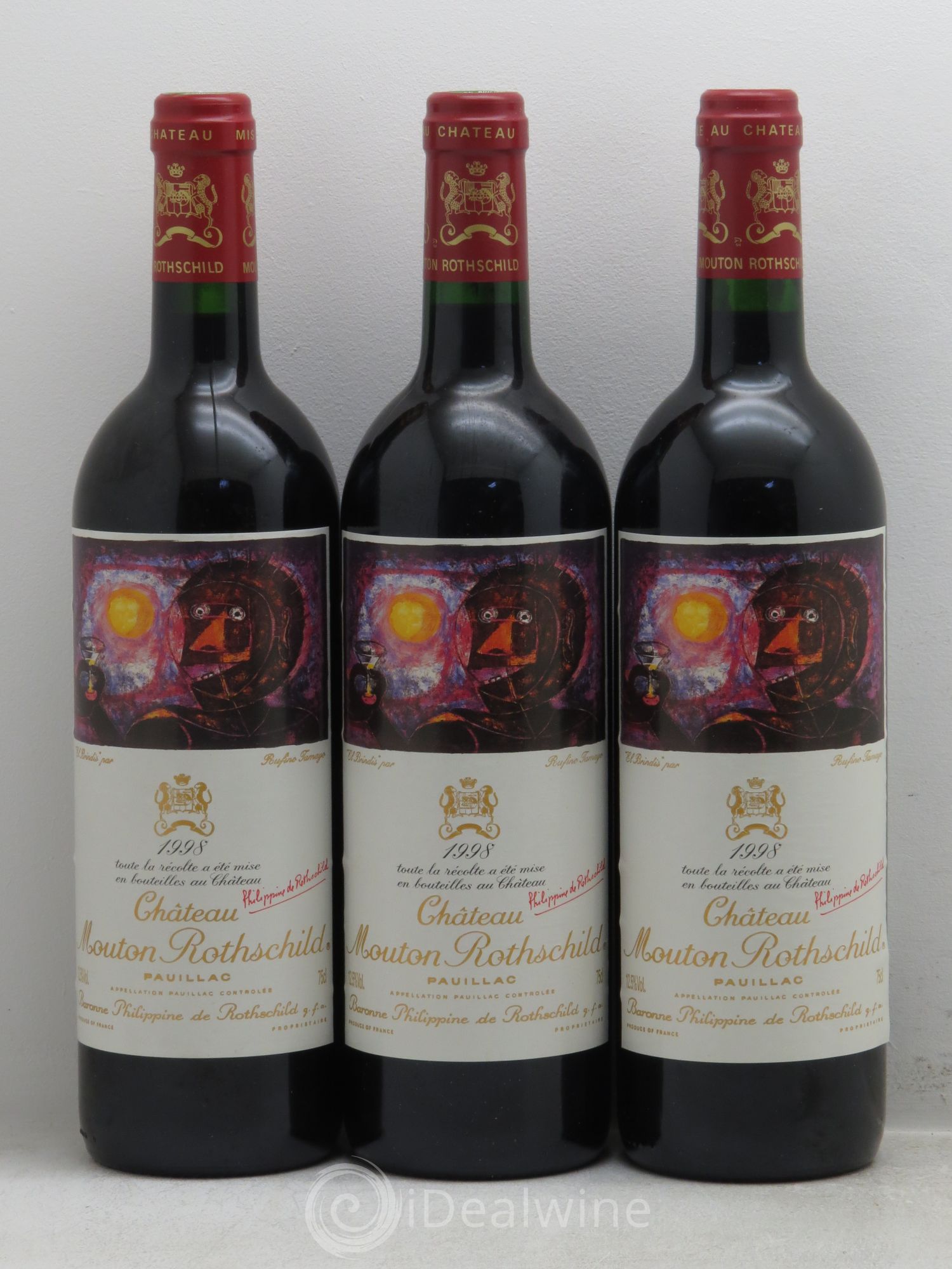 Château Mouton Rothschild 1er Grand Cru Classé 1998 - Lot de 6 bouteilles - 2