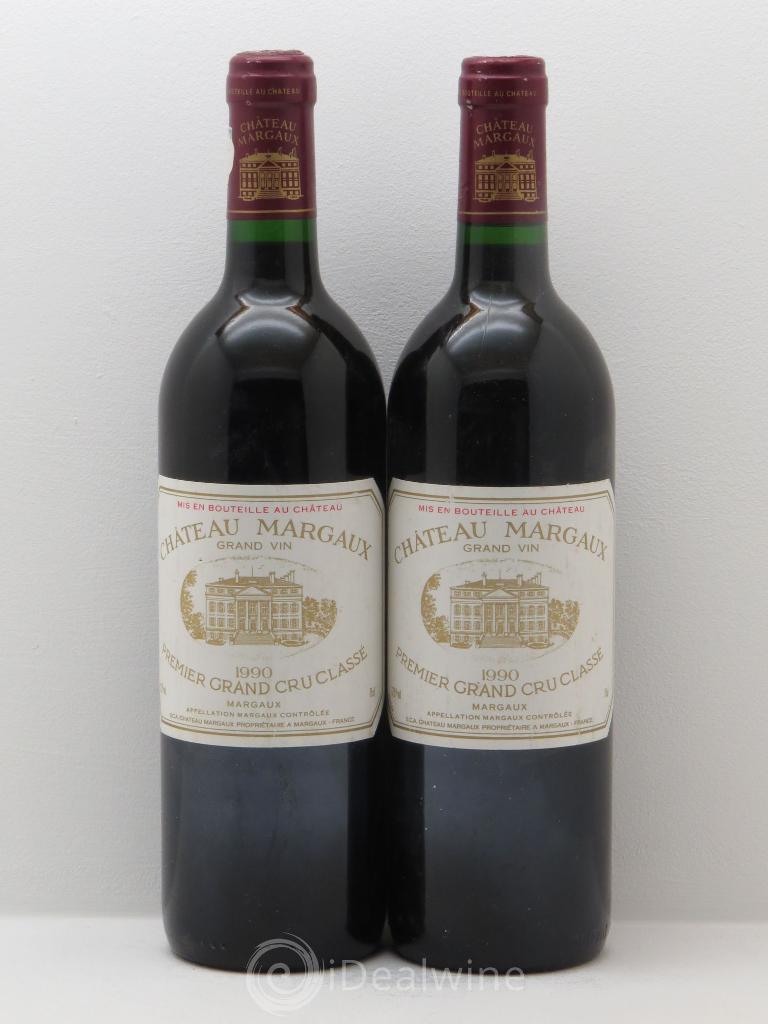 Château Margaux 1er Grand Cru Classé 1990 - Lot de 2 bouteilles - 0