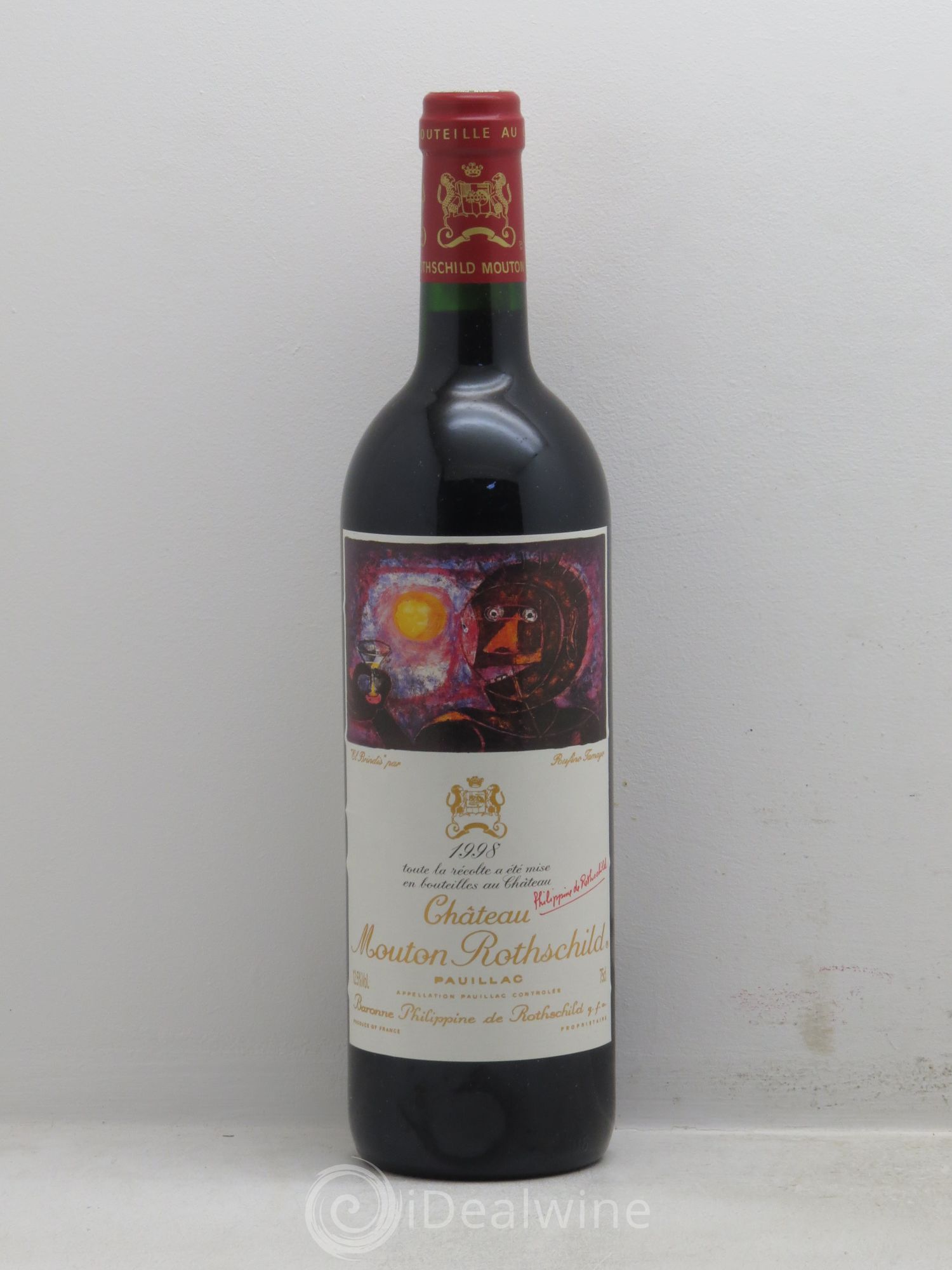 Château Mouton Rothschild 1er Grand Cru Classé 1998 - Lot de 1 bouteille - 0