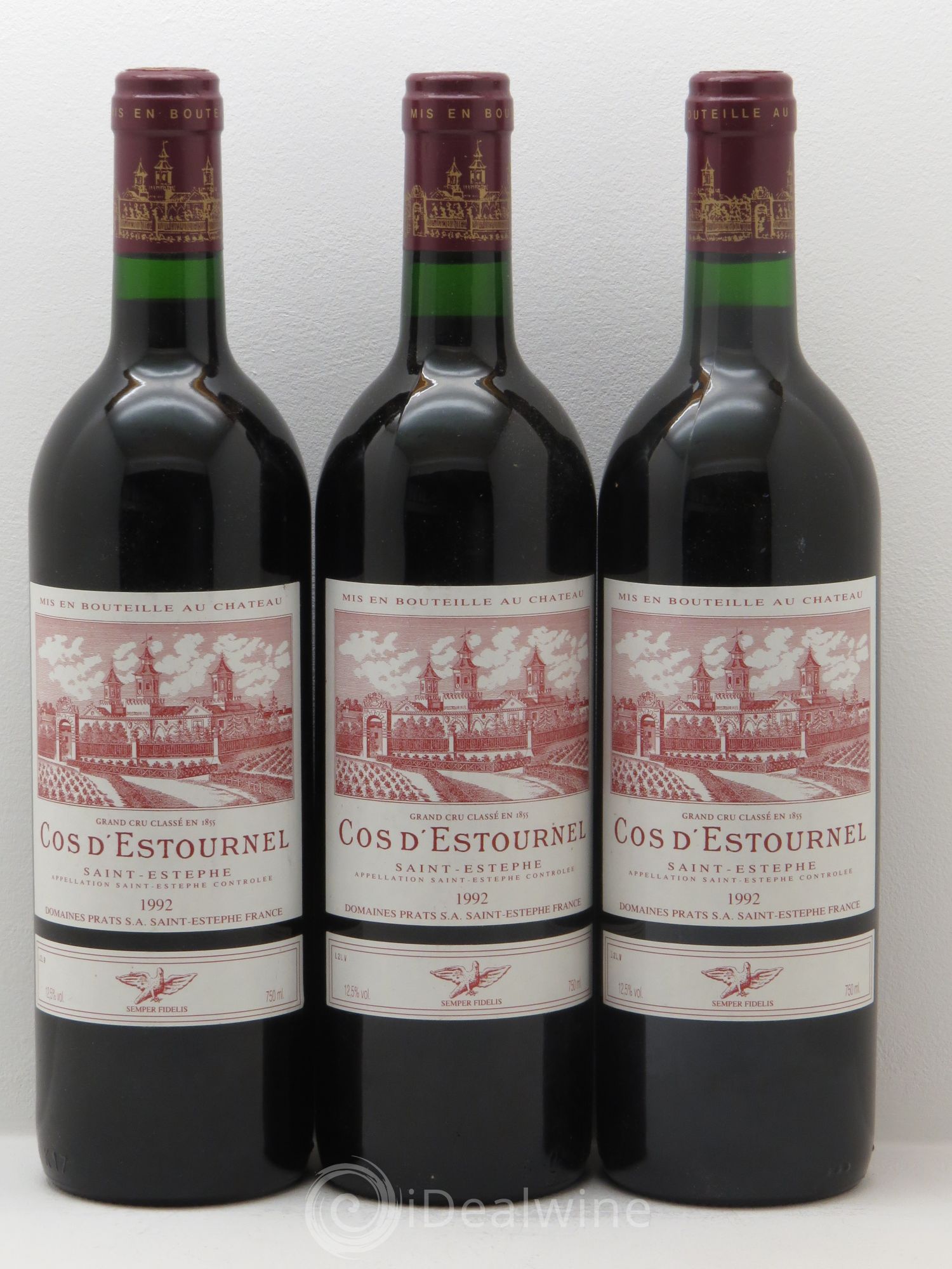 Cos d'Estournel 2ème Grand Cru Classé 1992 - Lot de 3 bouteilles - 0