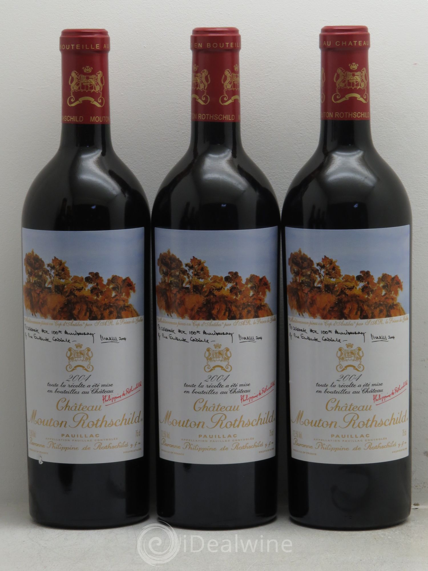 Château Mouton Rothschild 1er Grand Cru Classé 2004 - Lot de 6 bouteilles - 1
