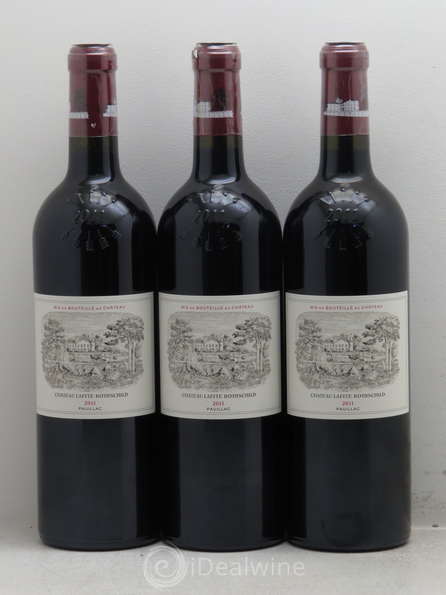 Château Lafite Rothschild 1er Grand Cru Classé 2011 - Lot de 3 bouteilles - 0