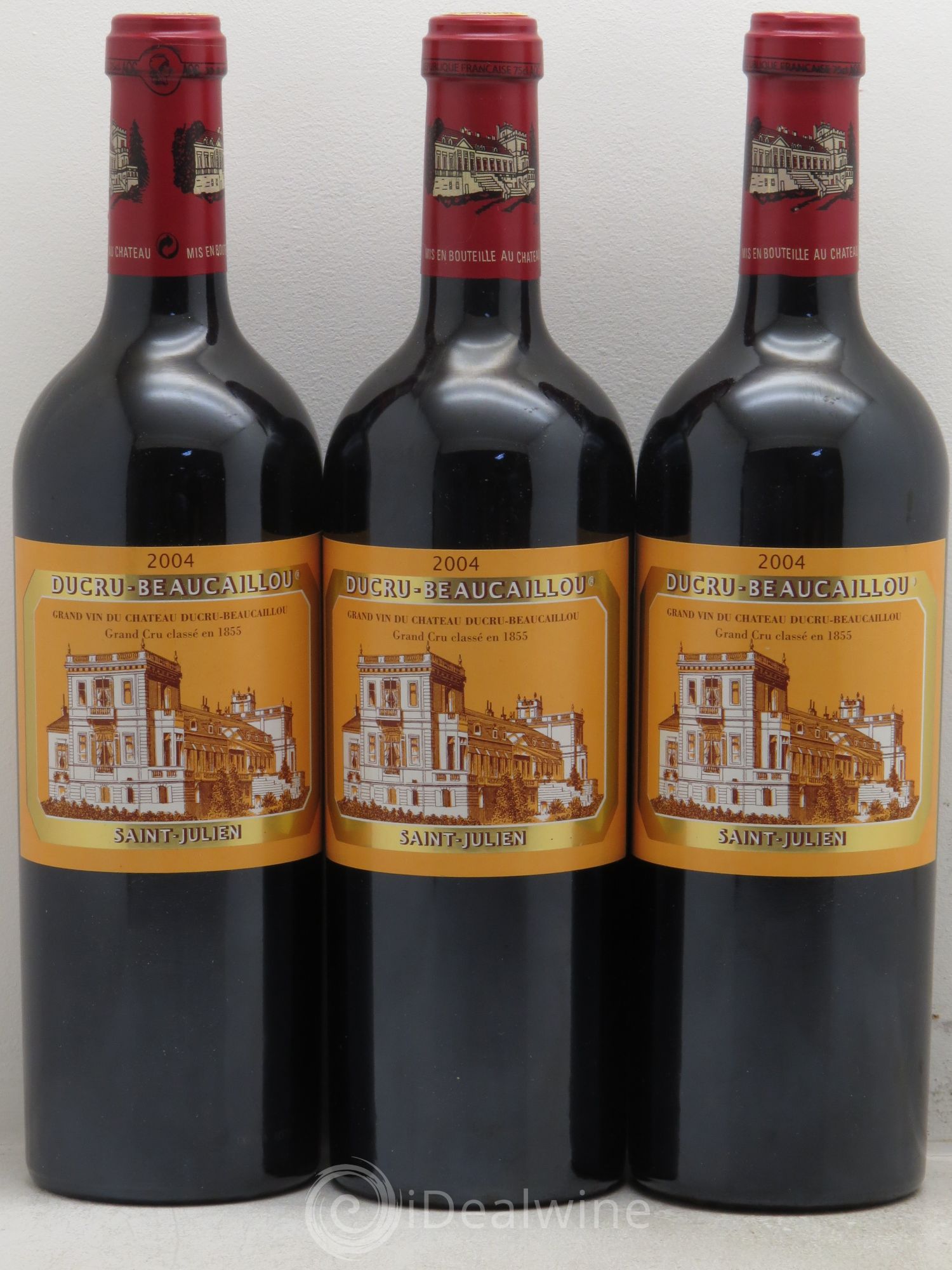 Château Ducru Beaucaillou 2ème Grand Cru Classé 2004 - Lot de 3 bouteilles - 0