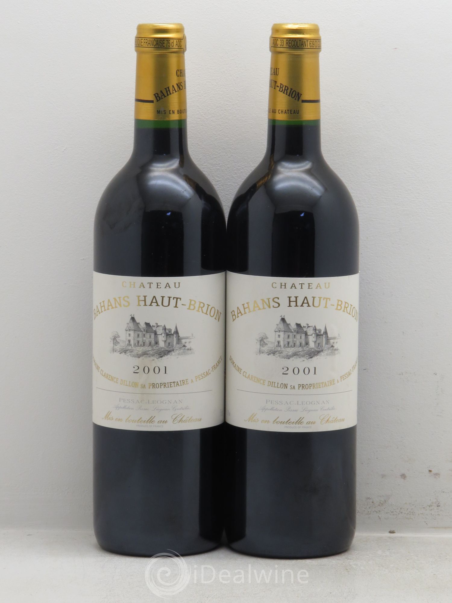 Clarence (Bahans) de Haut-Brion Second Vin 2001 - Lot de 2 bouteilles - 0