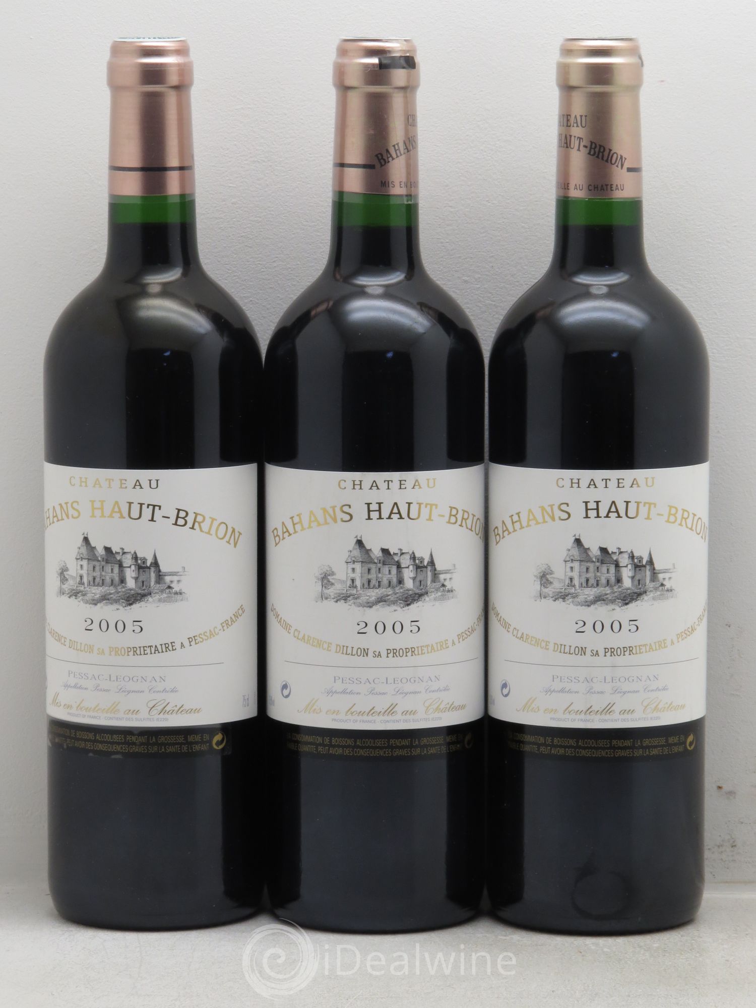 Clarence (Bahans) de Haut-Brion Second Vin 2005 - Lot de 3 bouteilles - 0