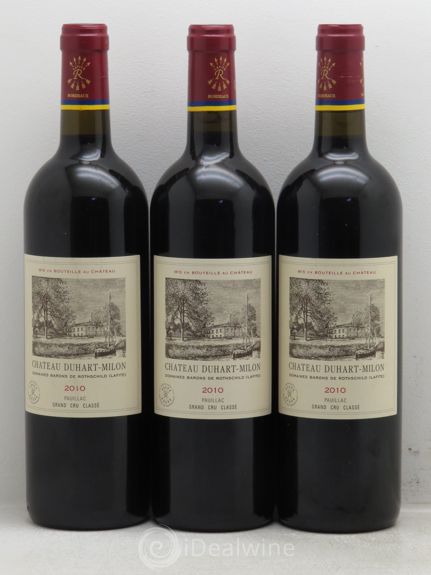 Château Duhart-Milon 4ème Grand Cru Classé 2010 - Lot de 3 bouteilles - 0