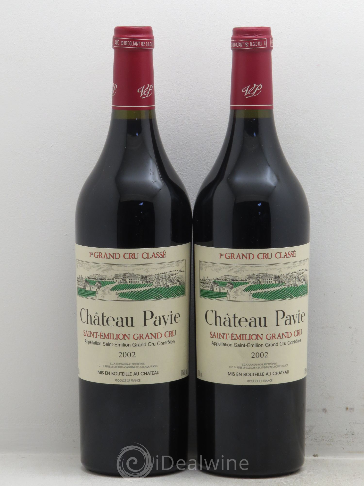 Château Pavie 1er Grand Cru Classé A 2002 - Lot de 2 bouteilles - 0