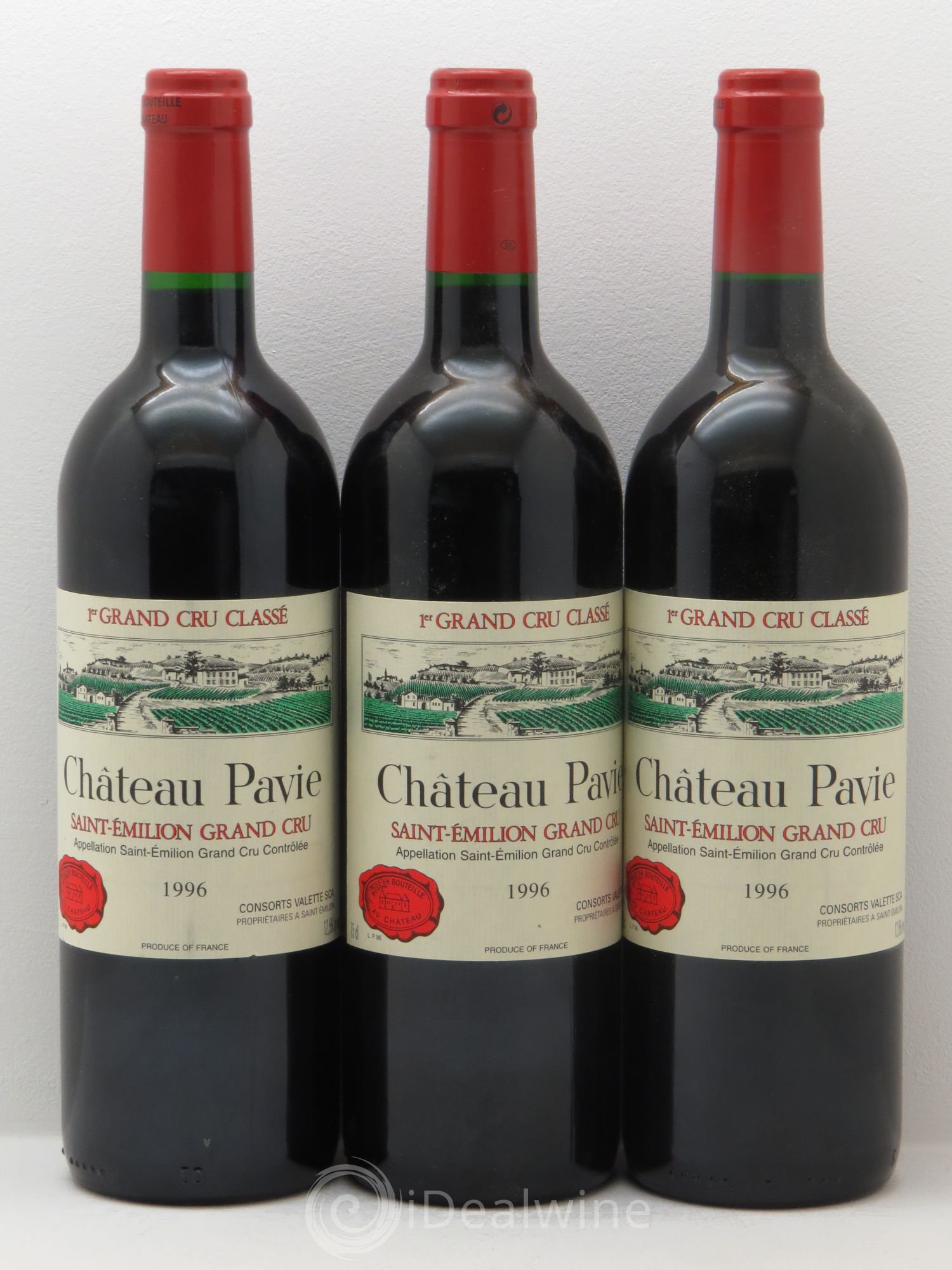 Château Pavie 1er Grand Cru Classé A 1996 - Lot de 3 bouteilles - 0