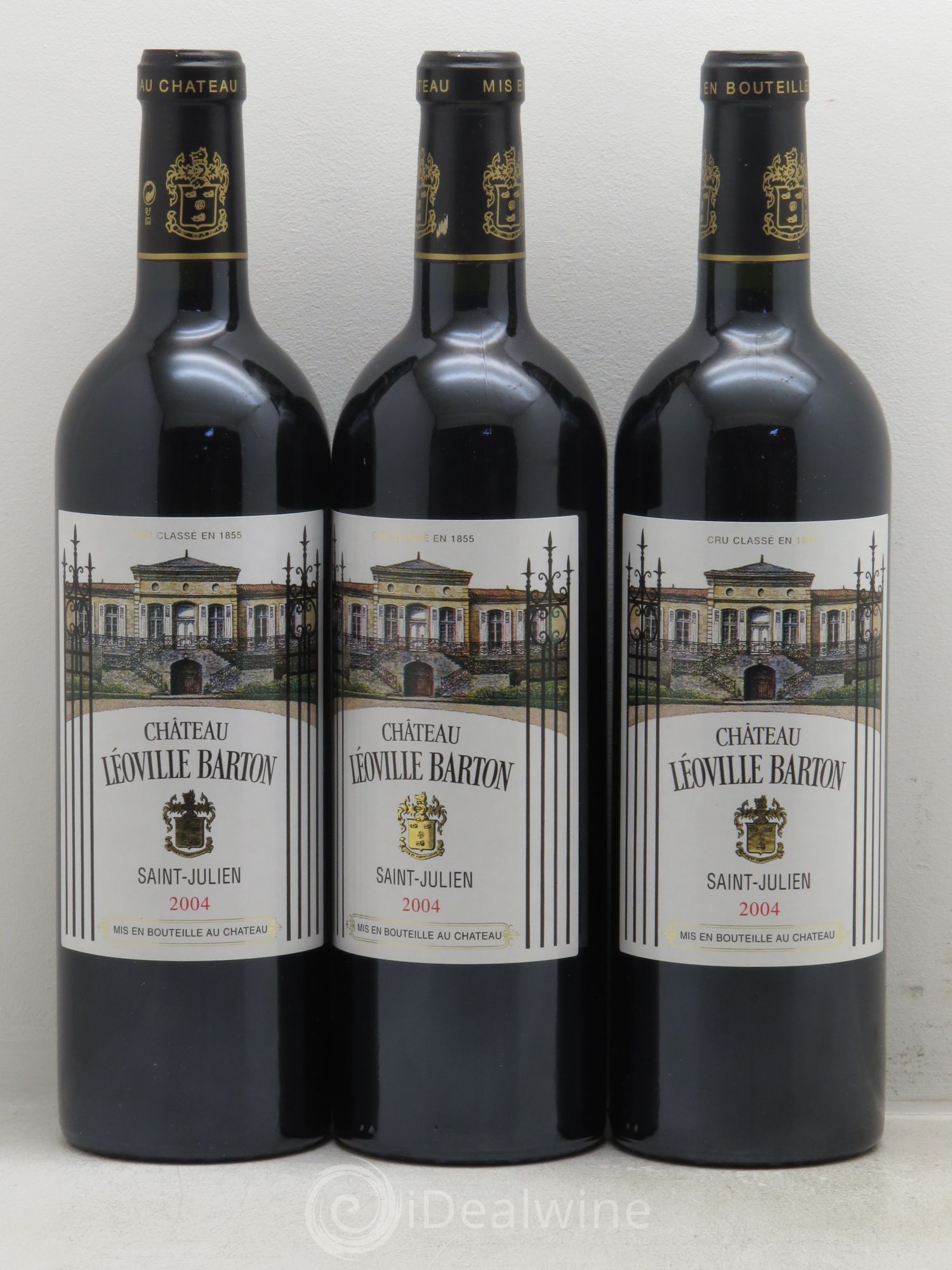Château Léoville Barton 2ème Grand Cru Classé 2004 - Lot de 3 bouteilles - 0