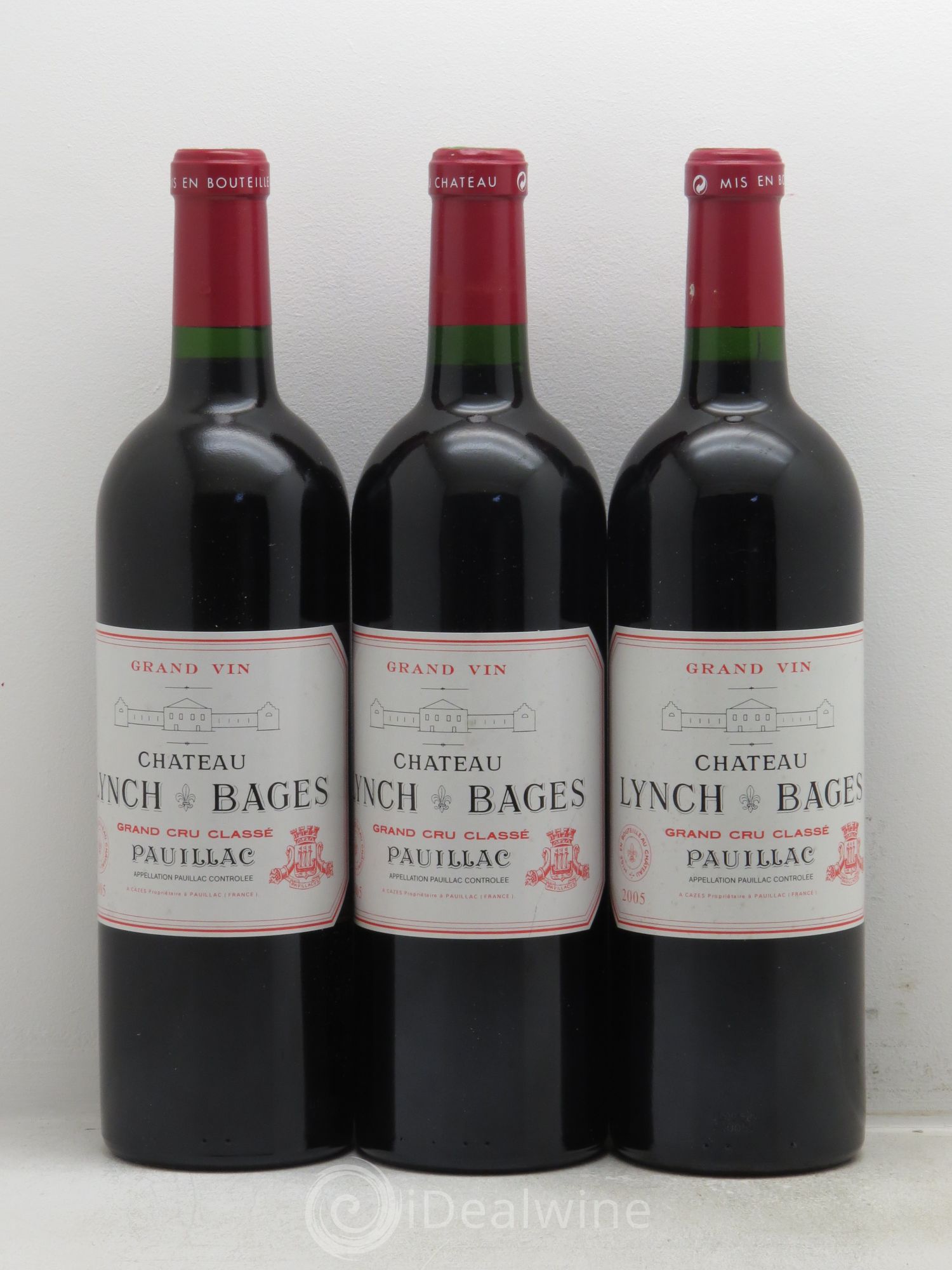 Château Lynch Bages 5ème Grand Cru Classé 2005 - Lot de 3 bouteilles - 0