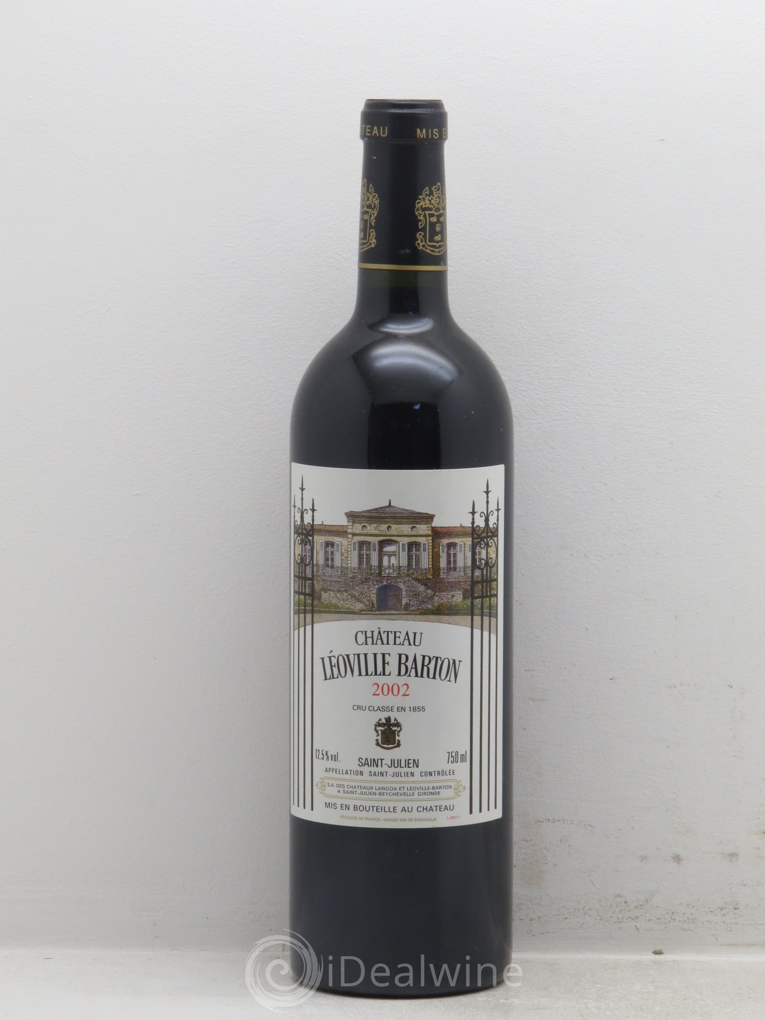 Château Léoville Barton 2ème Grand Cru Classé 2002 - Lot de 1 bouteille - 0