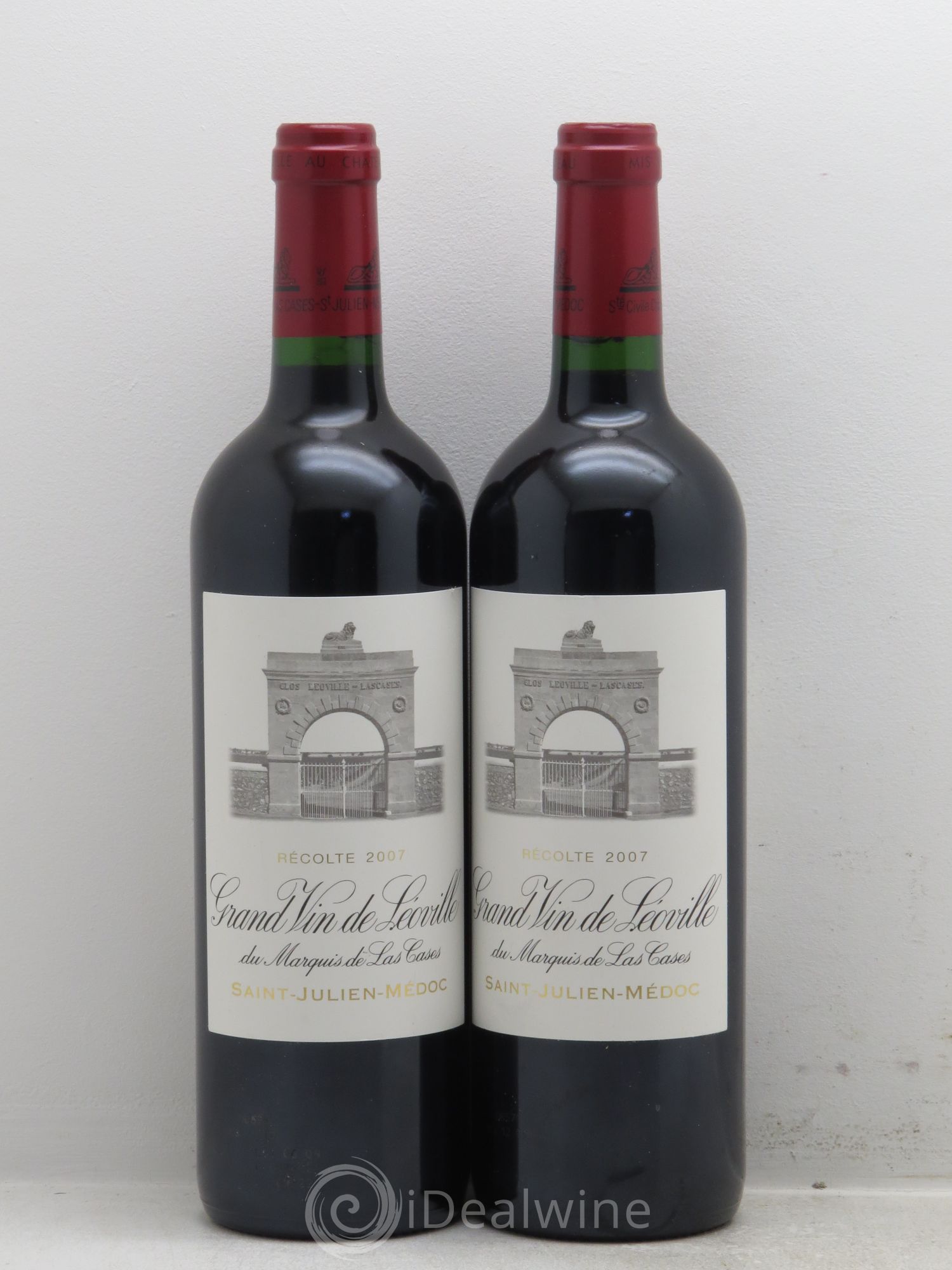 Château Léoville Las Cases 2ème Grand Cru Classé 2007 - Lot de 2 bouteilles - 0