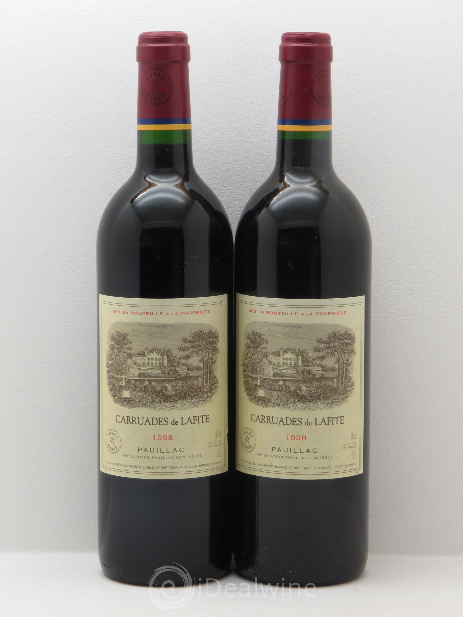 Carruades de Lafite Rothschild Second Vin 1998 - Lot de 2 bouteilles - 0