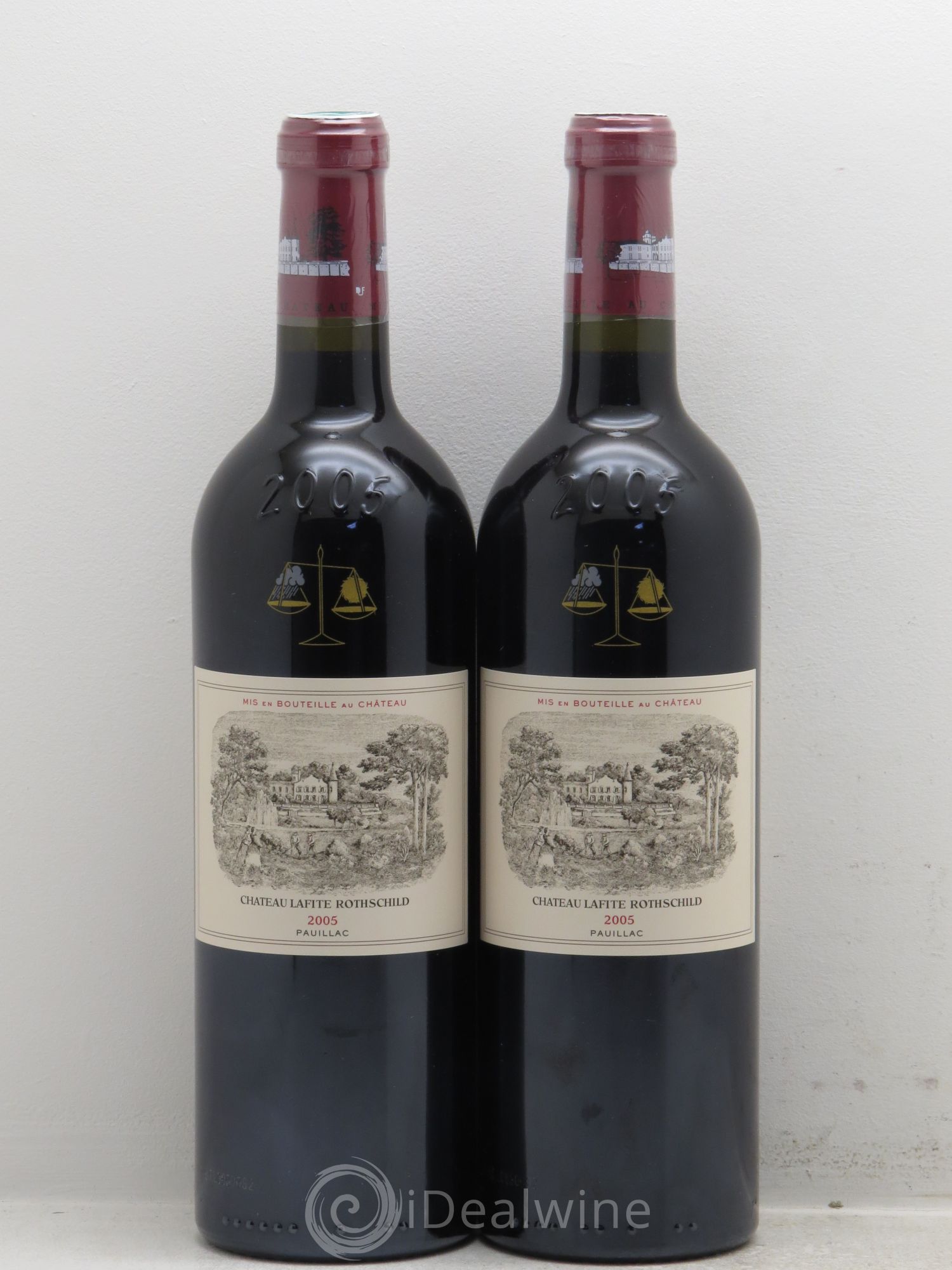 Château Lafite Rothschild 1er Grand Cru Classé 2005 - Lot de 2 bouteilles - 0