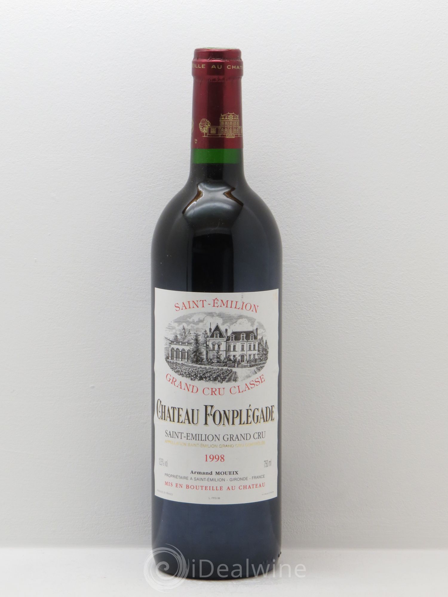 Château Fonplegade Grand Cru Classé 1998 - Lot de 6 bouteilles - 0