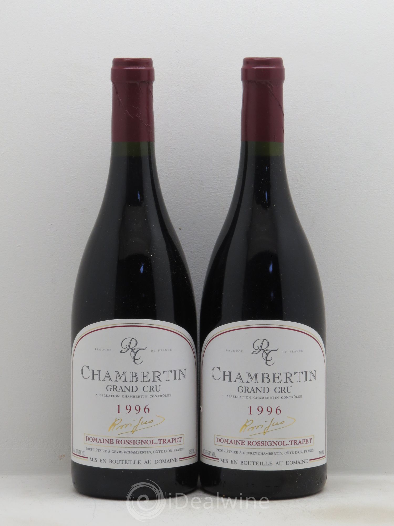 Chambertin Grand Cru Rossignol-Trapet (Domaine) 1996 - Lot de 2 bouteilles - 0