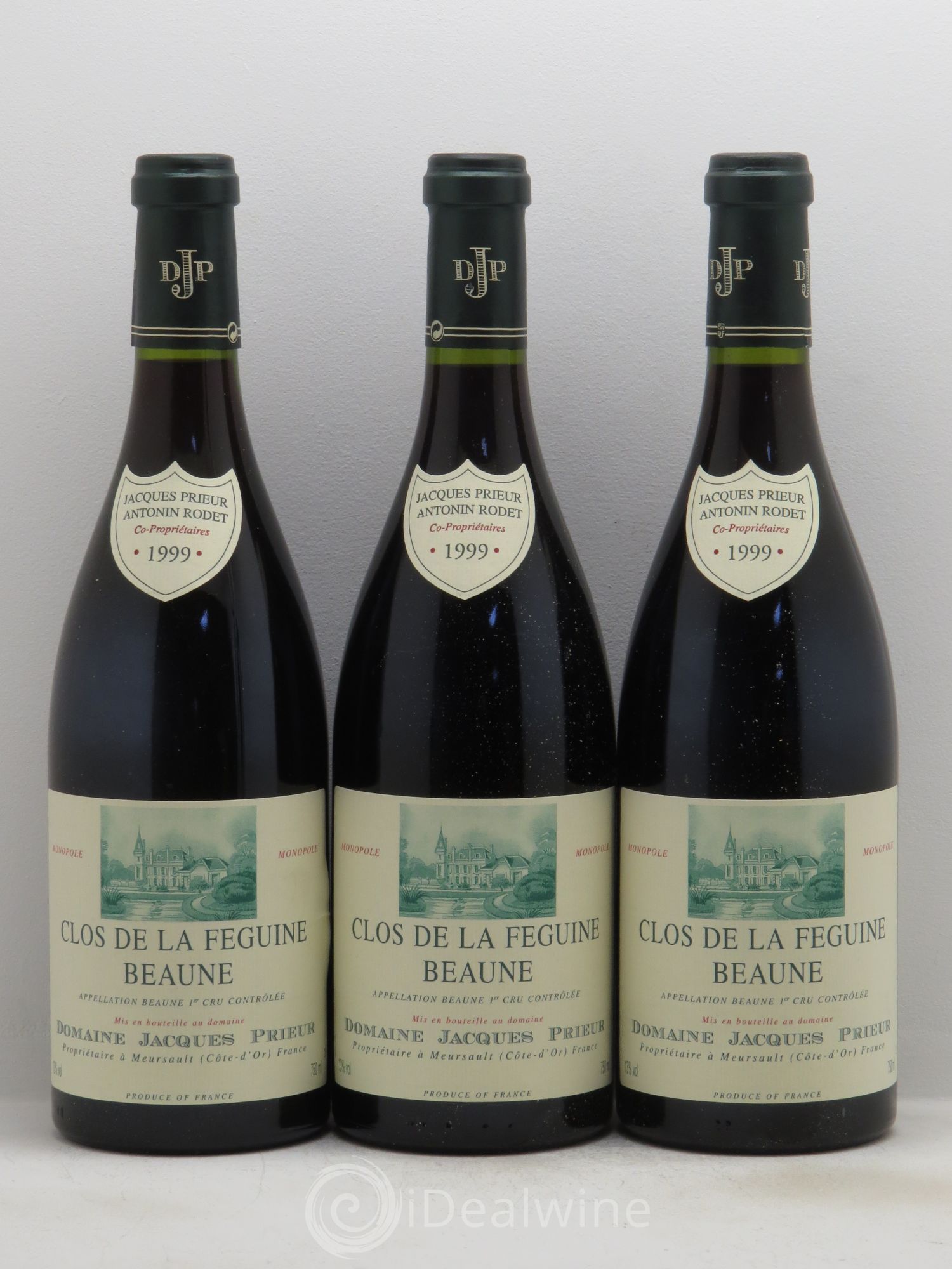 Beaune 1er Cru Clos de la Féguine Jacques Prieur (Domaine) 1999 - Lot de 3 bouteilles - 0