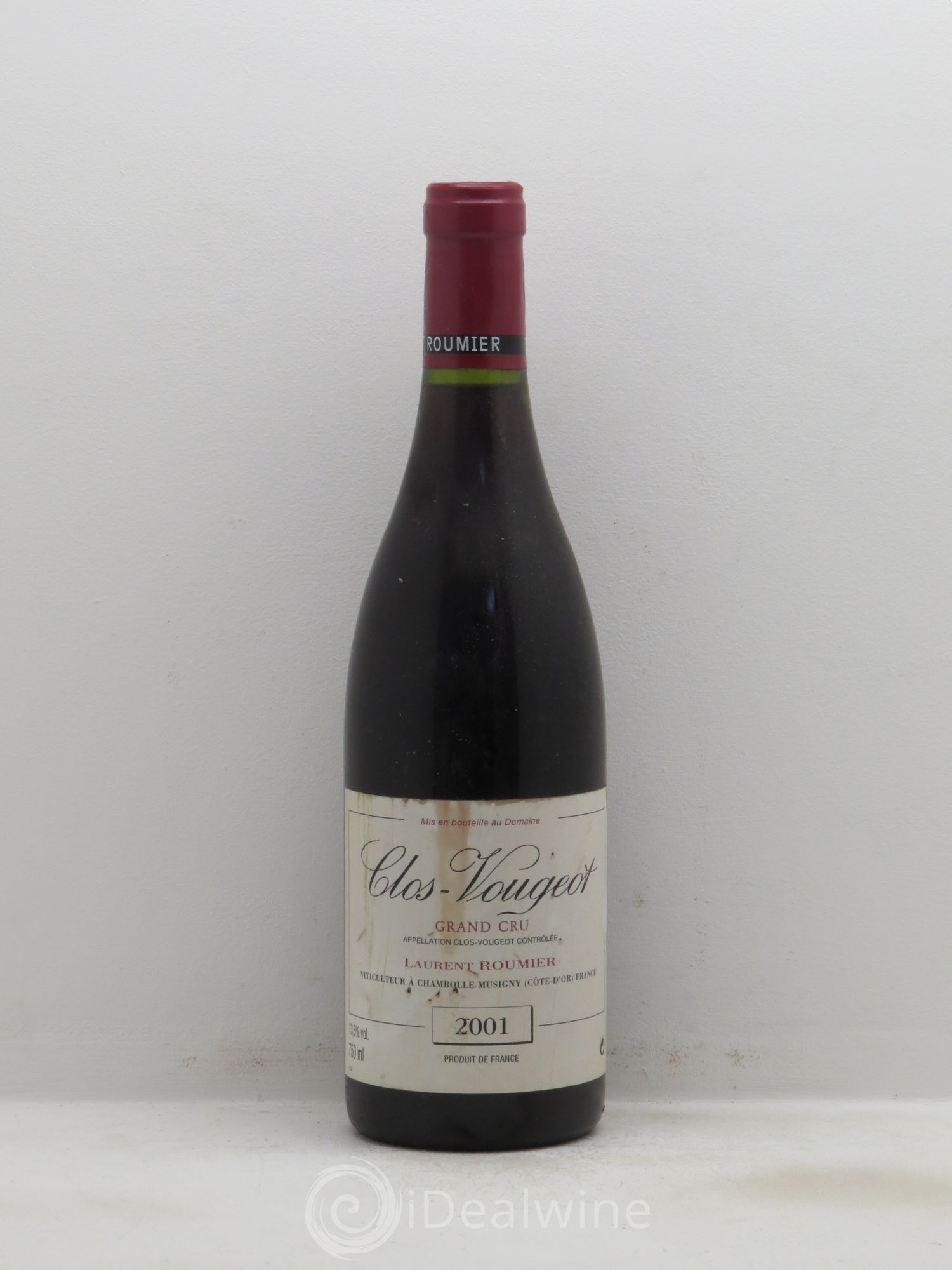 Clos de Vougeot Grand Cru Laurent Roumier 2001 - Lot de 1 bouteille - 0
