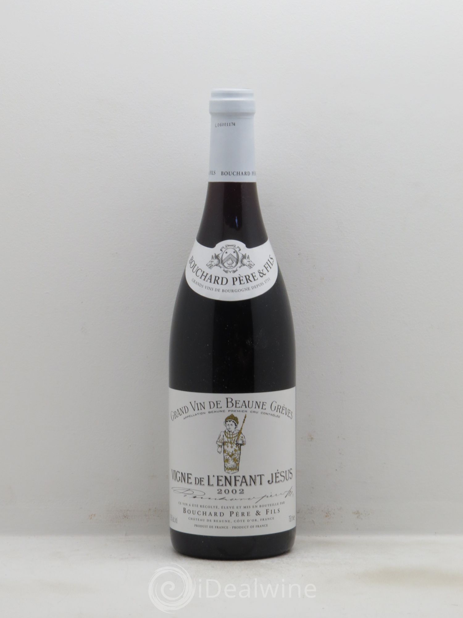 Beaune 1er Cru Grèves - Vigne de l'Enfant Jésus Bouchard Père & Fils 2002 - Lot de 1 bouteille - 0
