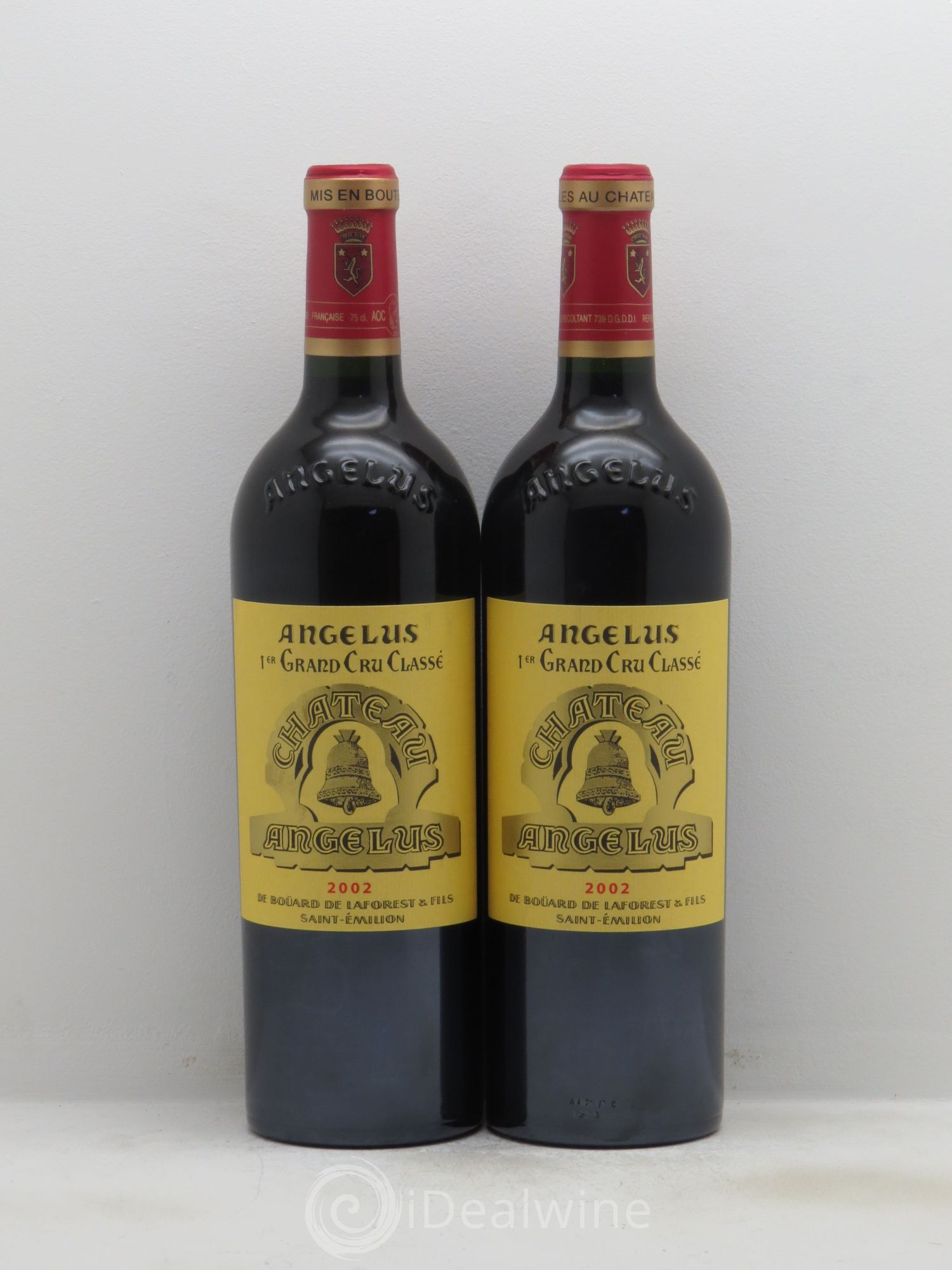 Château Angélus 1er Grand Cru Classé A 2002 - Lot de 2 bouteilles - 0