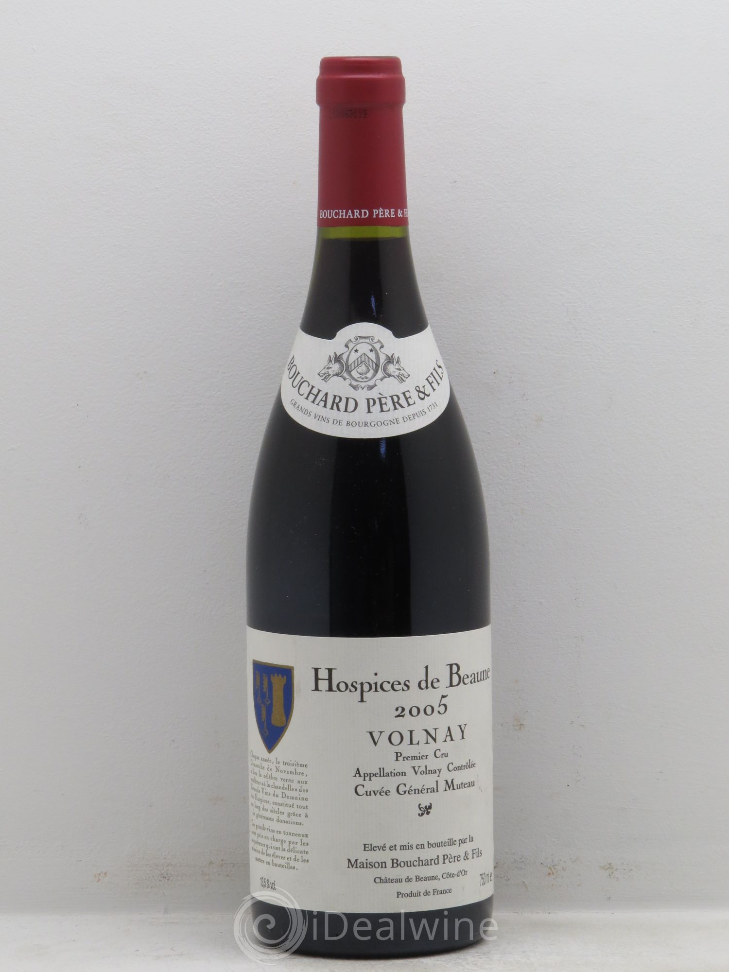 Volnay 1er Cru Cuvée Général Muteau Hospices de Beaune 2005 - Lot de 1 bouteille - 0