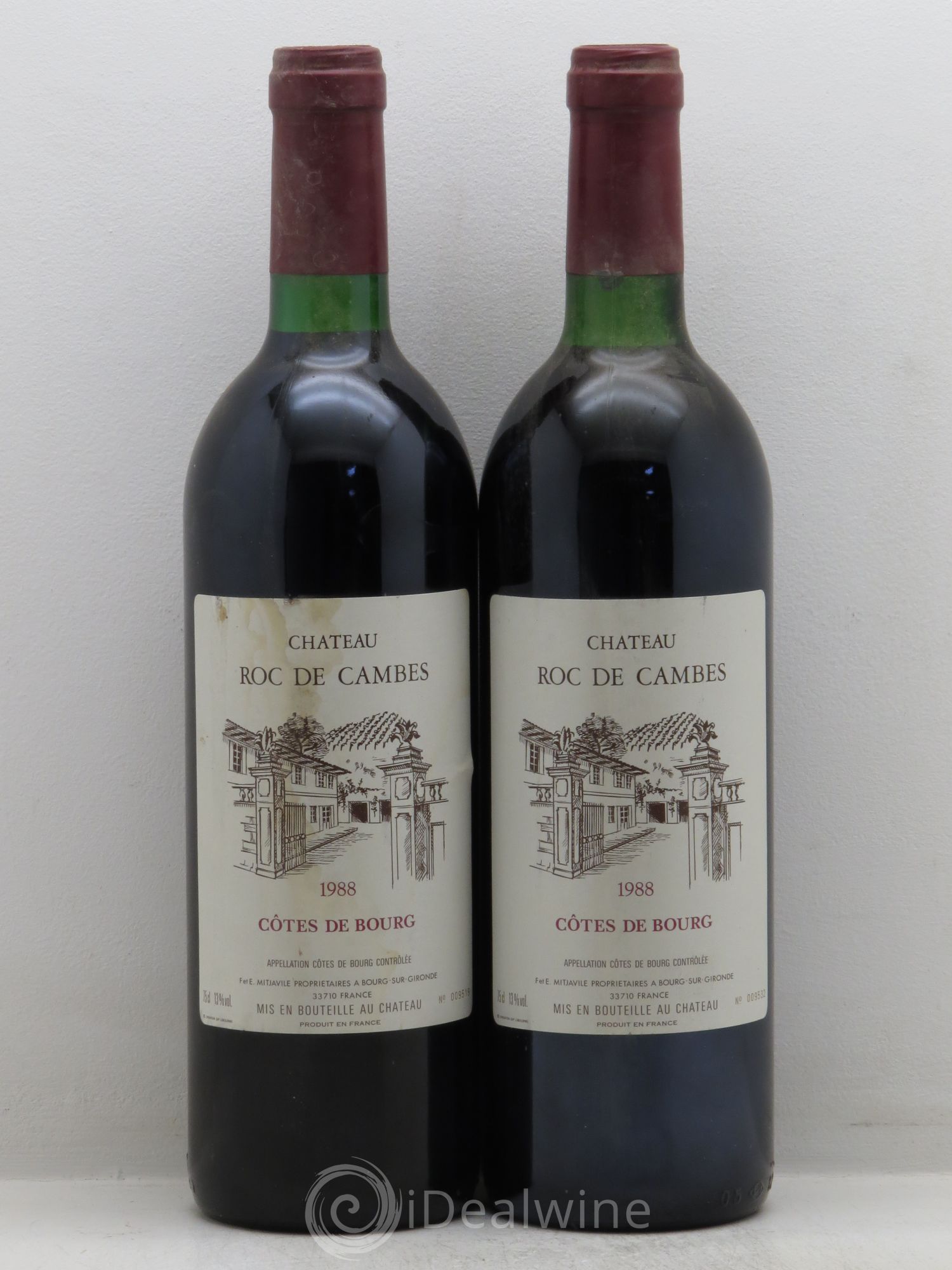 Roc de Cambes 1988 - Lot of 2 bottles - 0