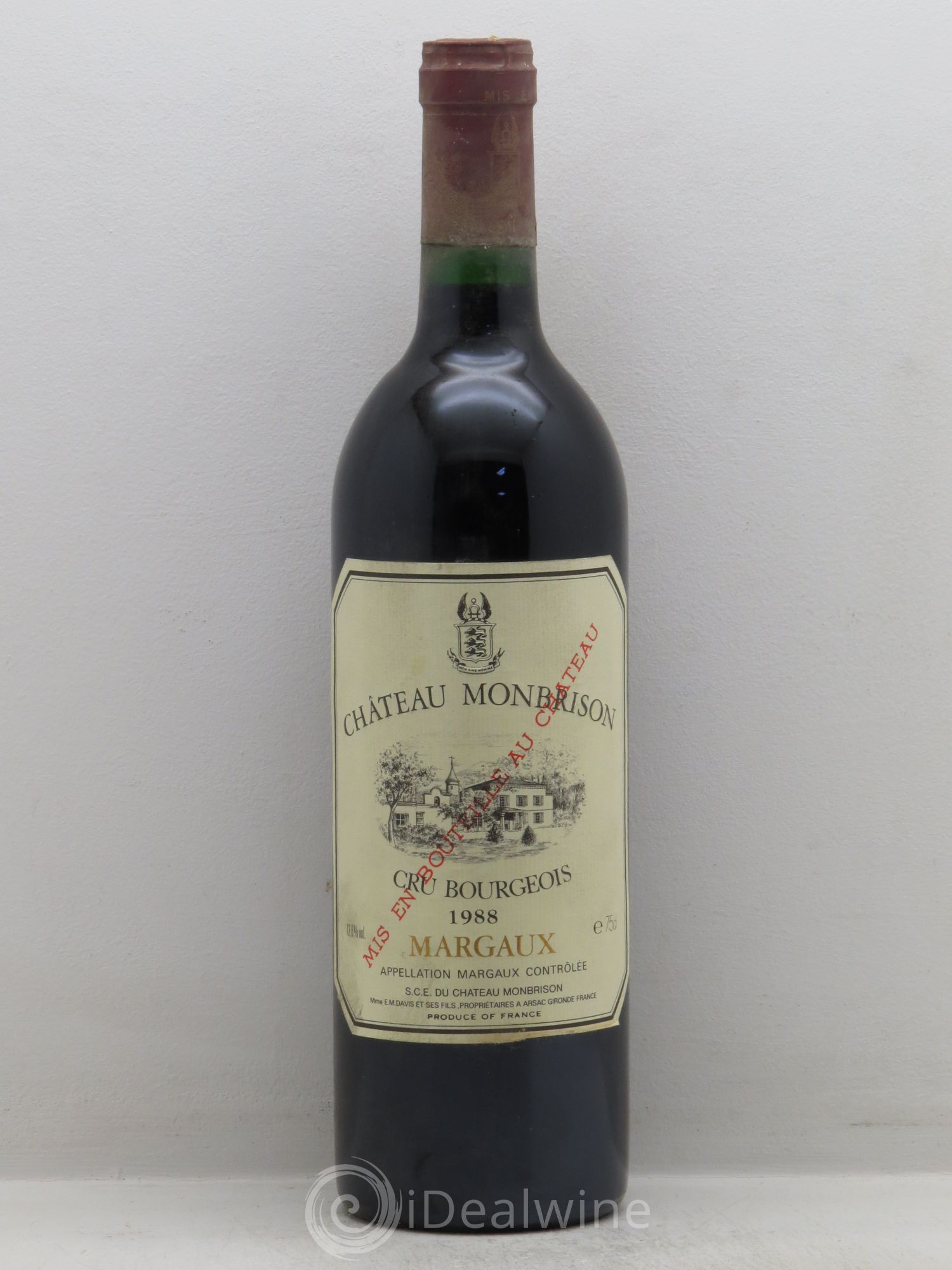 Château Monbrison 1988 - Lot de 1 bouteille - 0