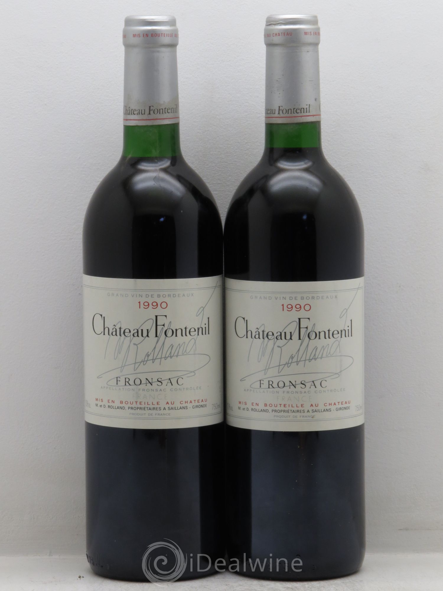Château Fontenil 1990 - Lot de 2 bouteilles - 0