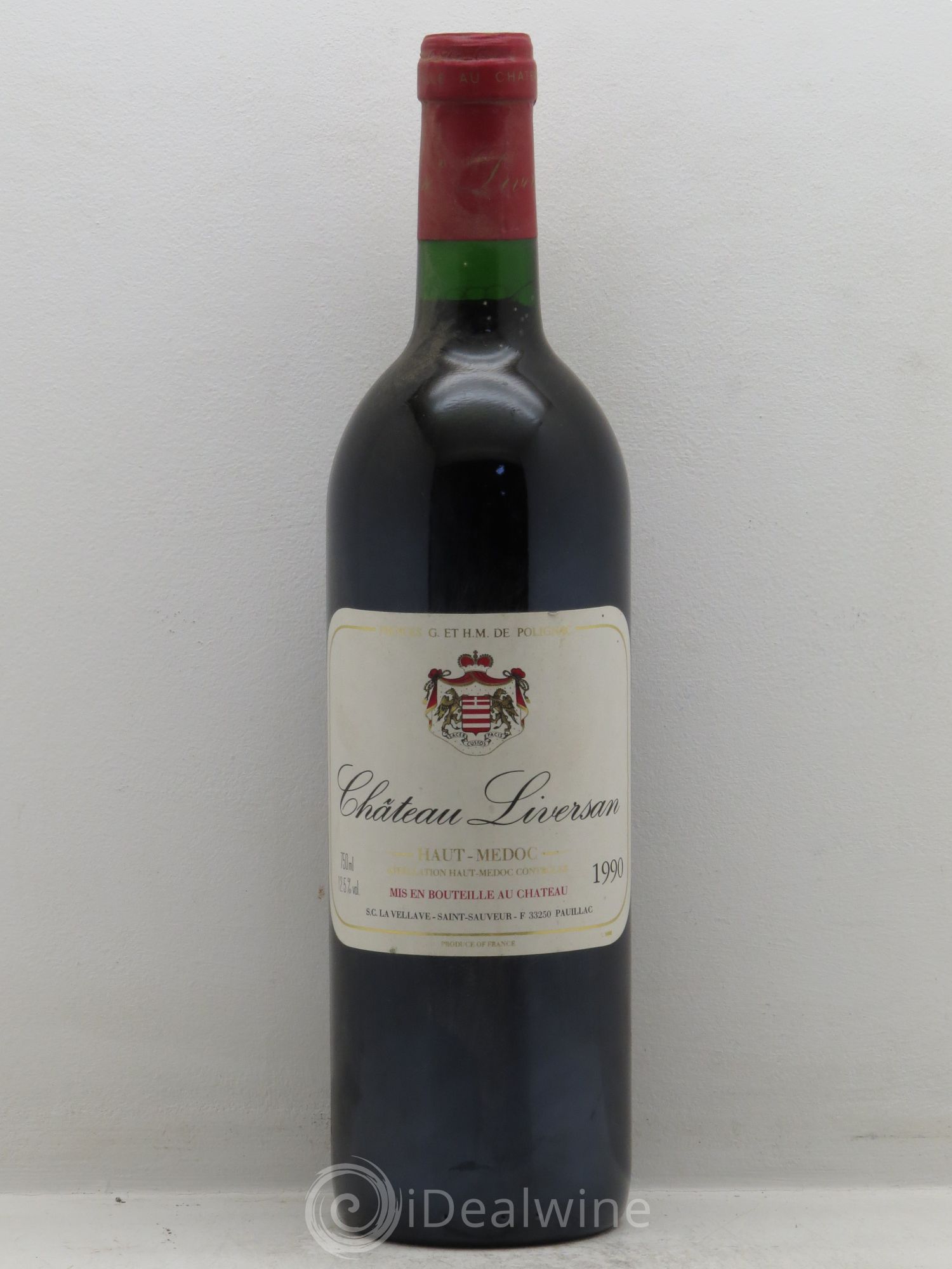 Château Liversan Cru Bourgeois 1990 - Lot de 1 bouteille - 0