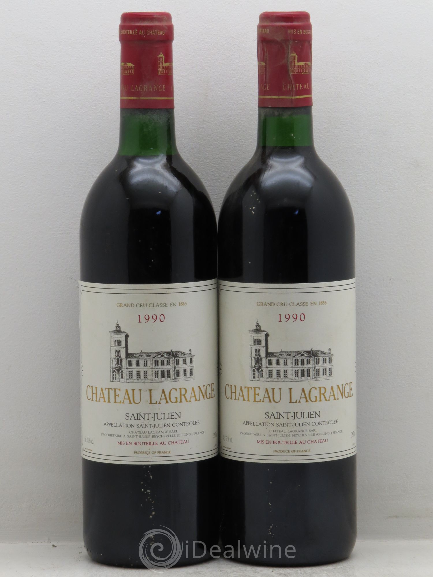 Château Lagrange 3ème Grand Cru Classé 1990 - Lot de 2 bouteilles - 0
