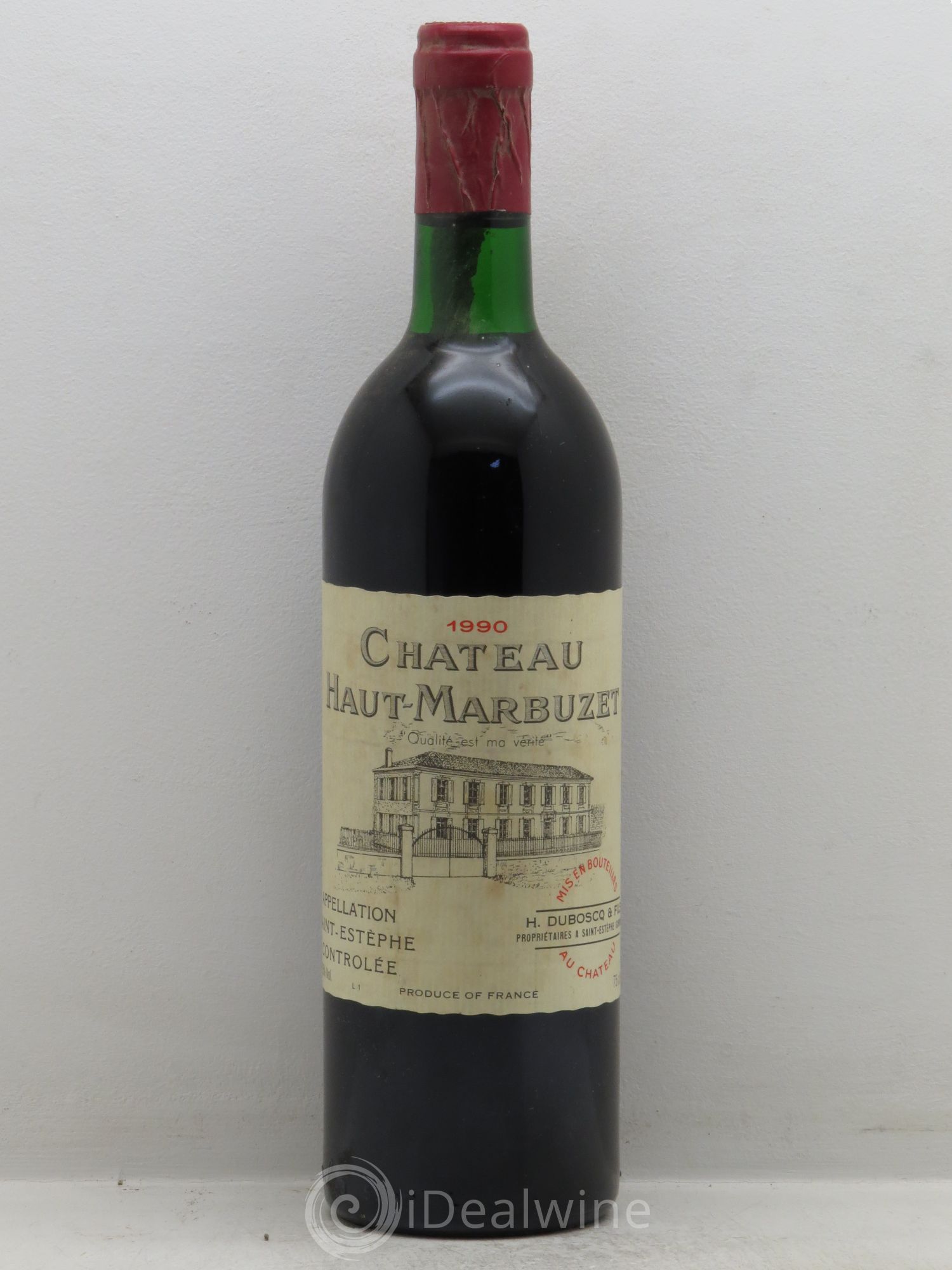 Château Haut Marbuzet 1990 - Lot de 1 bouteille - 0