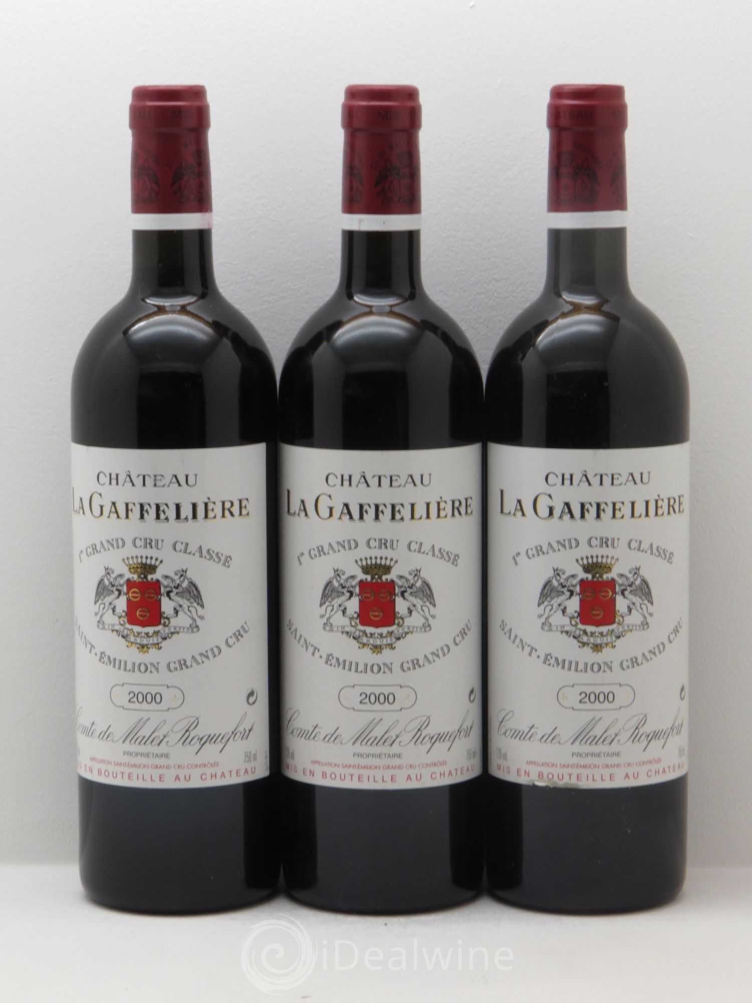 Château la Gaffelière 1er Grand Cru Classé B 2000 - Lot de 3 bouteilles - 0