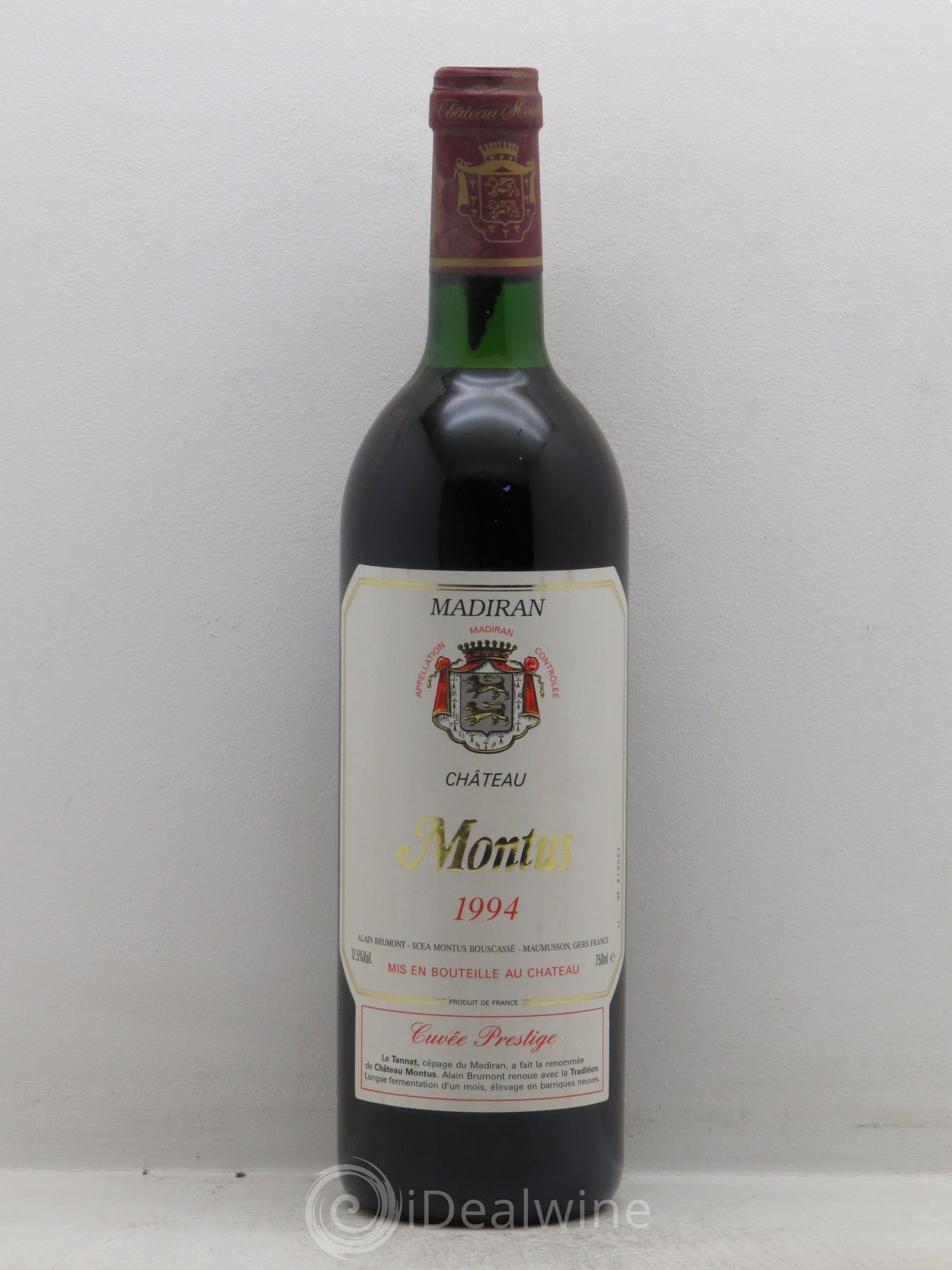 Madiran Château Montus-Prestige Alain Brumont 1994 - Lot de 1 bouteille - 0