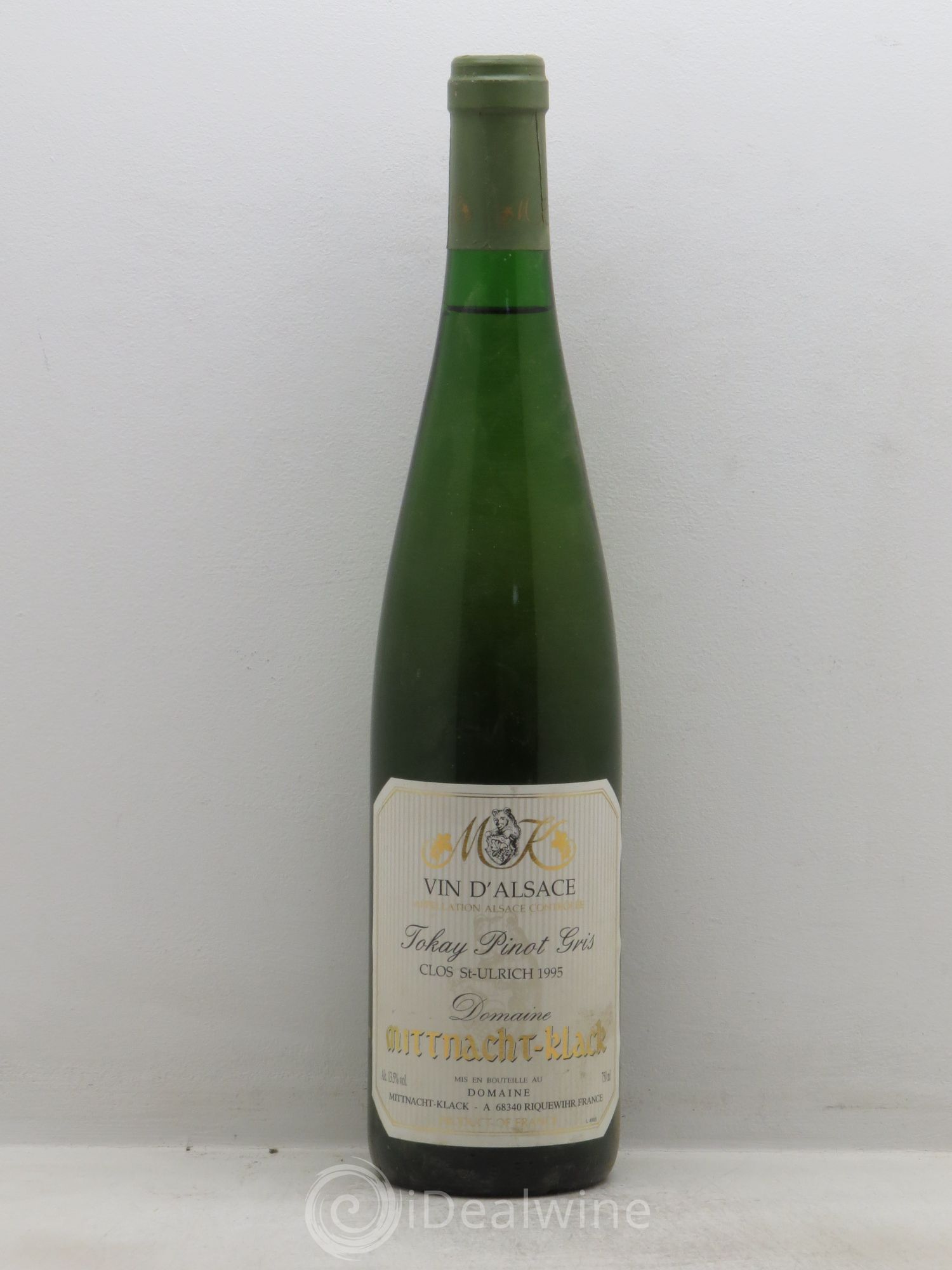 Pinot Gris Clos Saint Ulrich Domaine Mittnacht Klack 1995 - Posten von 1 Flasche - 0