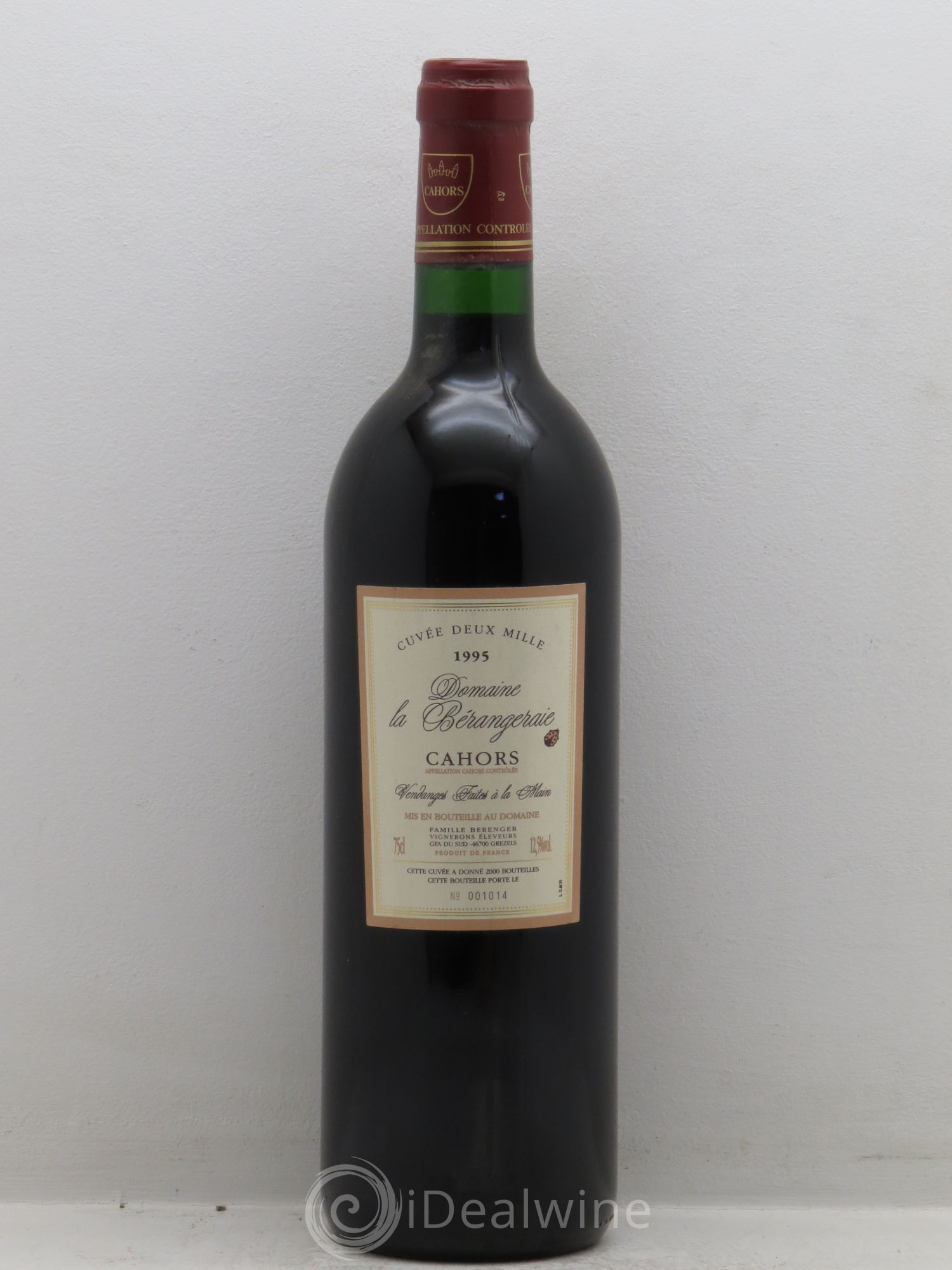 Cahors Bérangeraie Cuvée 2000 1995 - Posten von 1 Flasche - 0