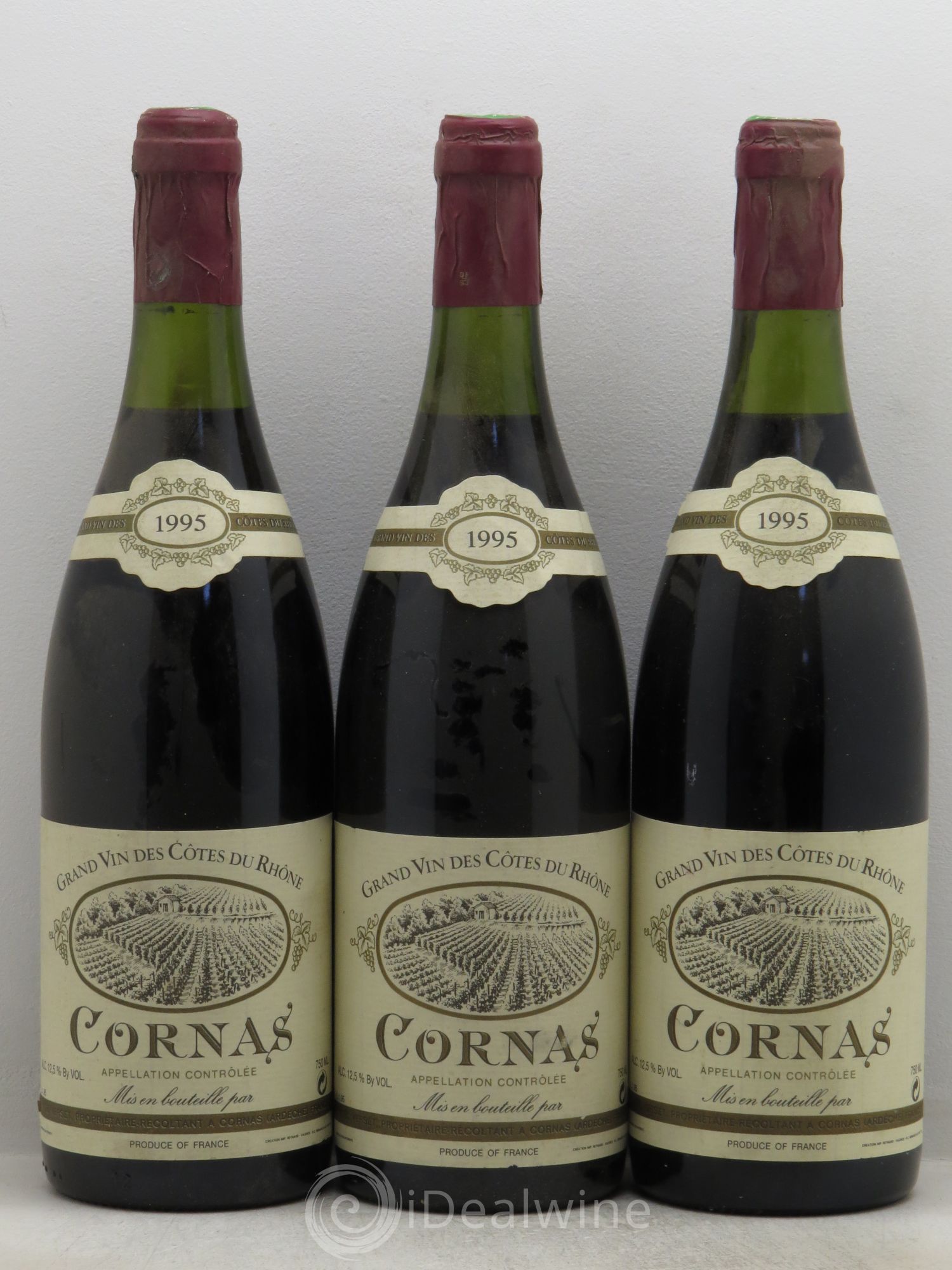 Cornas Noel 1995 - Lot de 3 bouteilles - 0
