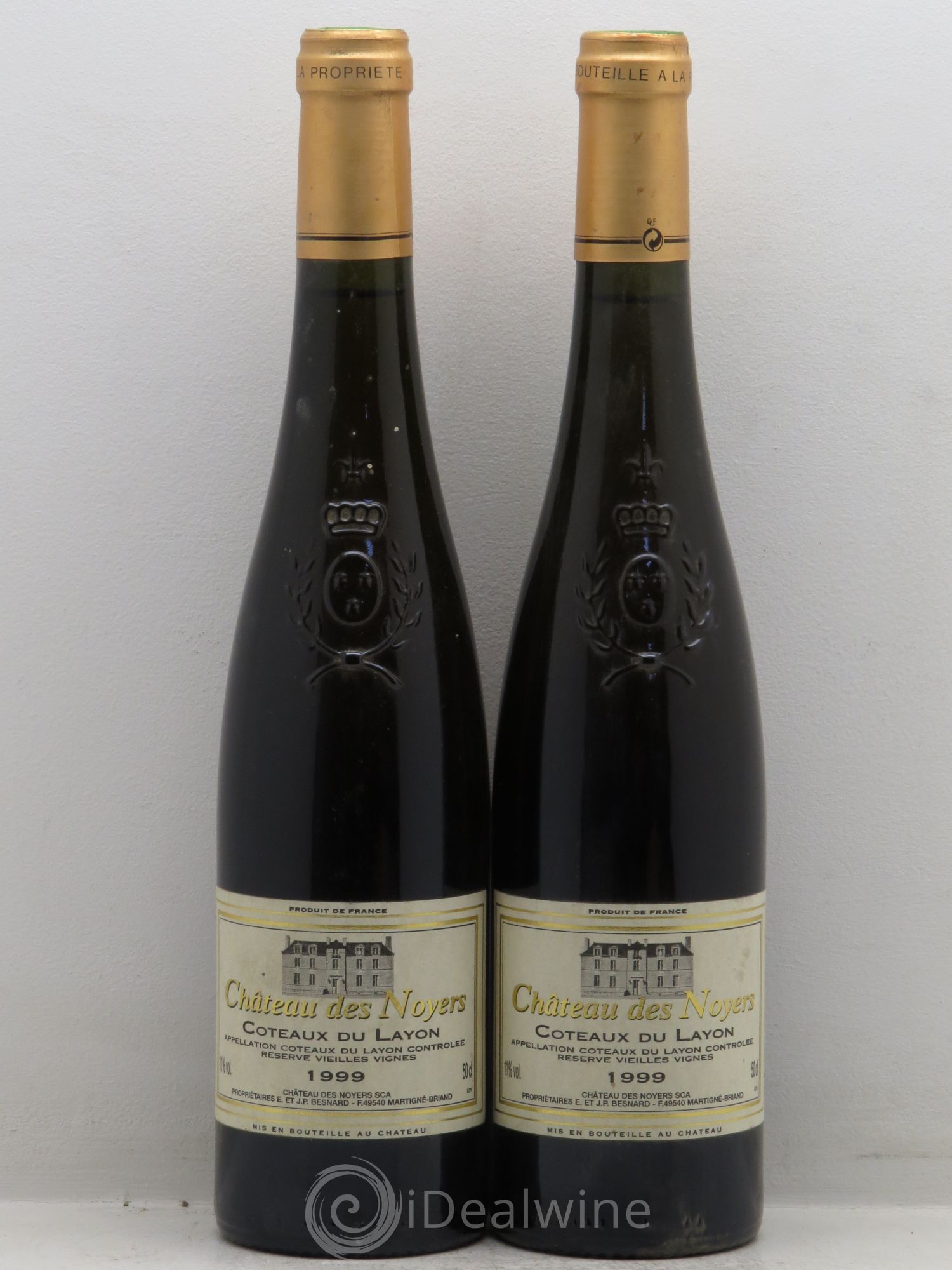 Coteaux du Layon Château des Noyers (50cl) 1999 - Lotto di 2 bottiglie - 0
