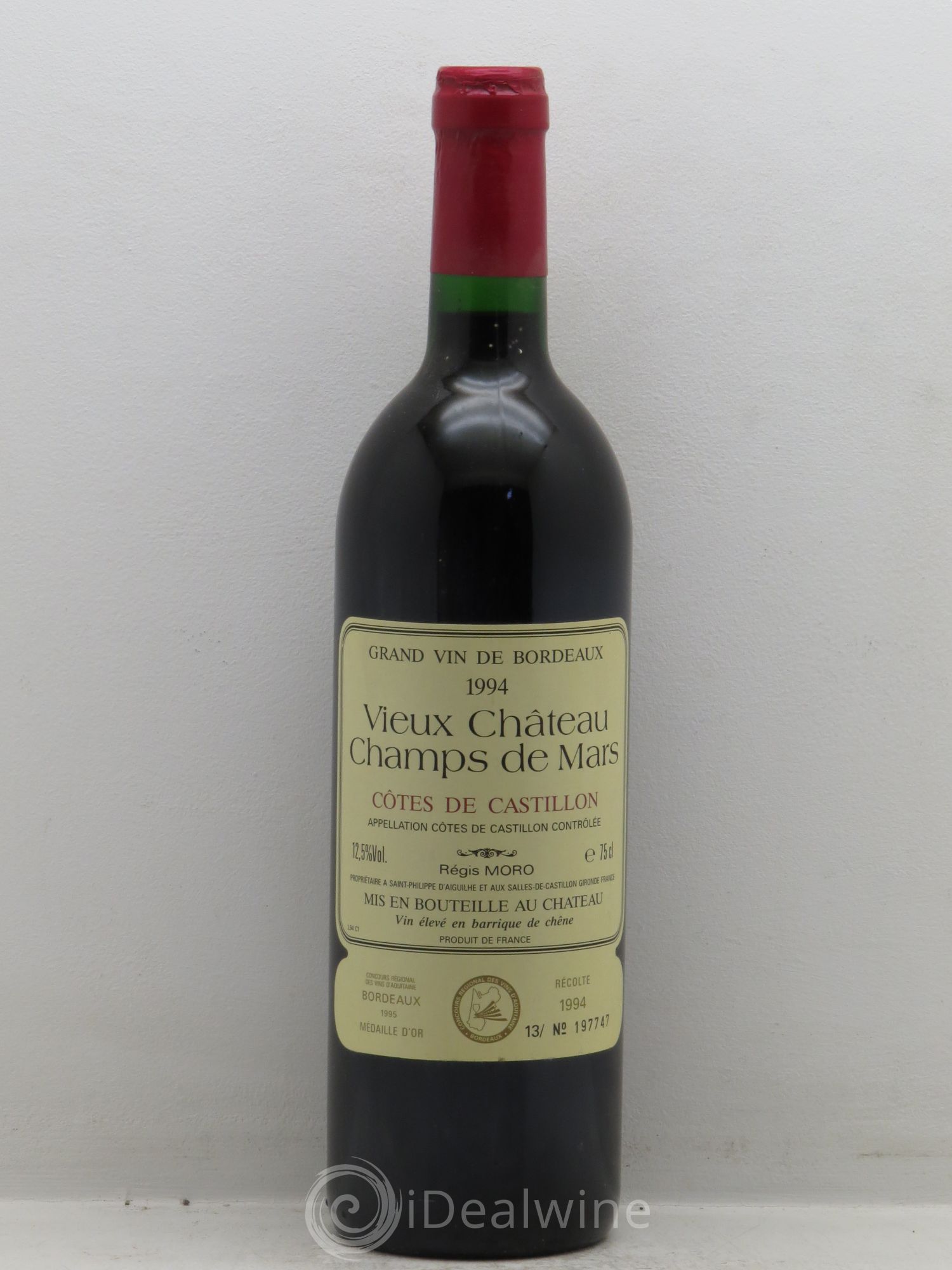 Castillon-Côtes-de-Bordeaux (Côtes-de-Castillon) Vieux Château Champs de Mars 1994 - Posten von 1 Flasche - 0