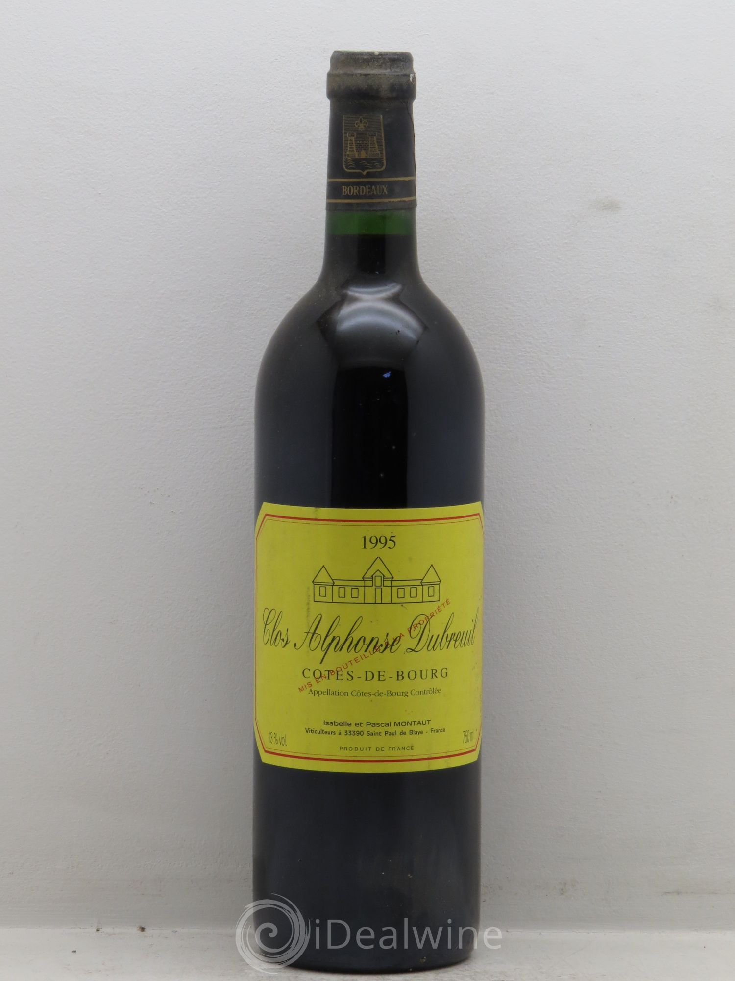 Côtes de Bourg Clos Alphonse Dubreuil 1995 - Posten von 1 Flasche - 0