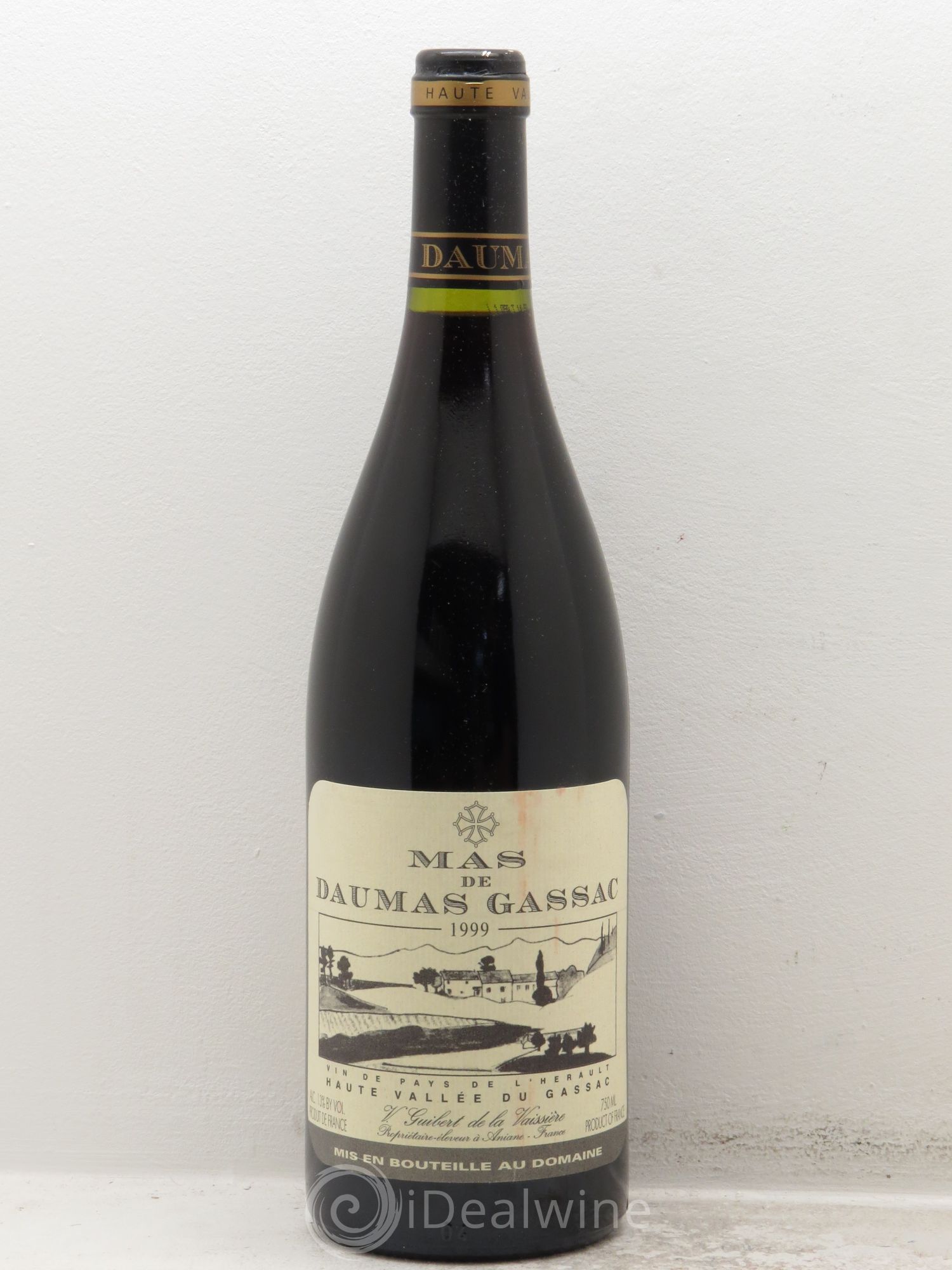 Saint-Guilhem-le-Désert - Cité d'Aniane Mas Daumas Gassac Famille Guibert de La Vaissière 1999 - Lot de 6 bouteilles - 0