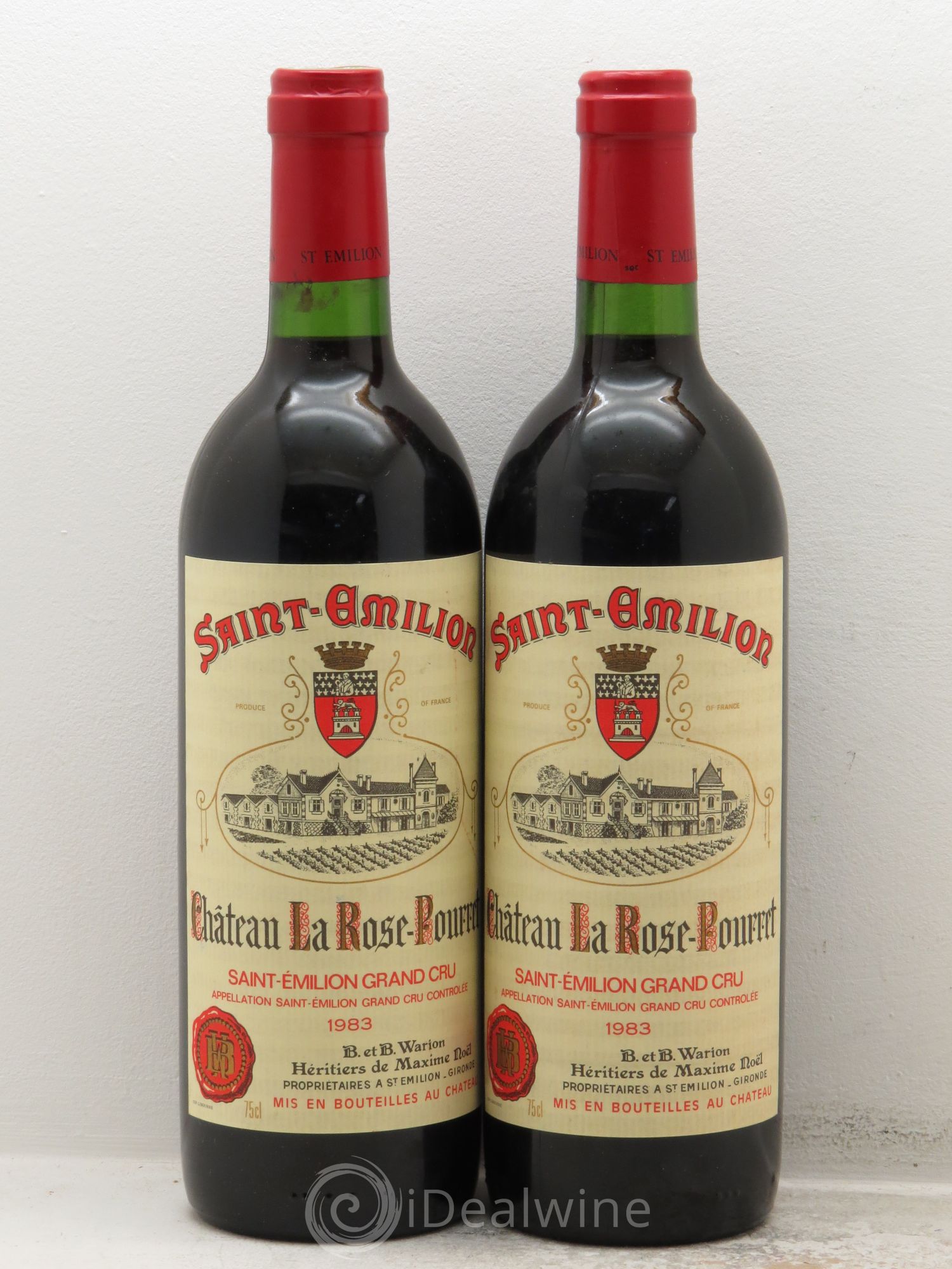 Château la Rose Pourret 1983 - Lot de 2 bouteilles - 0