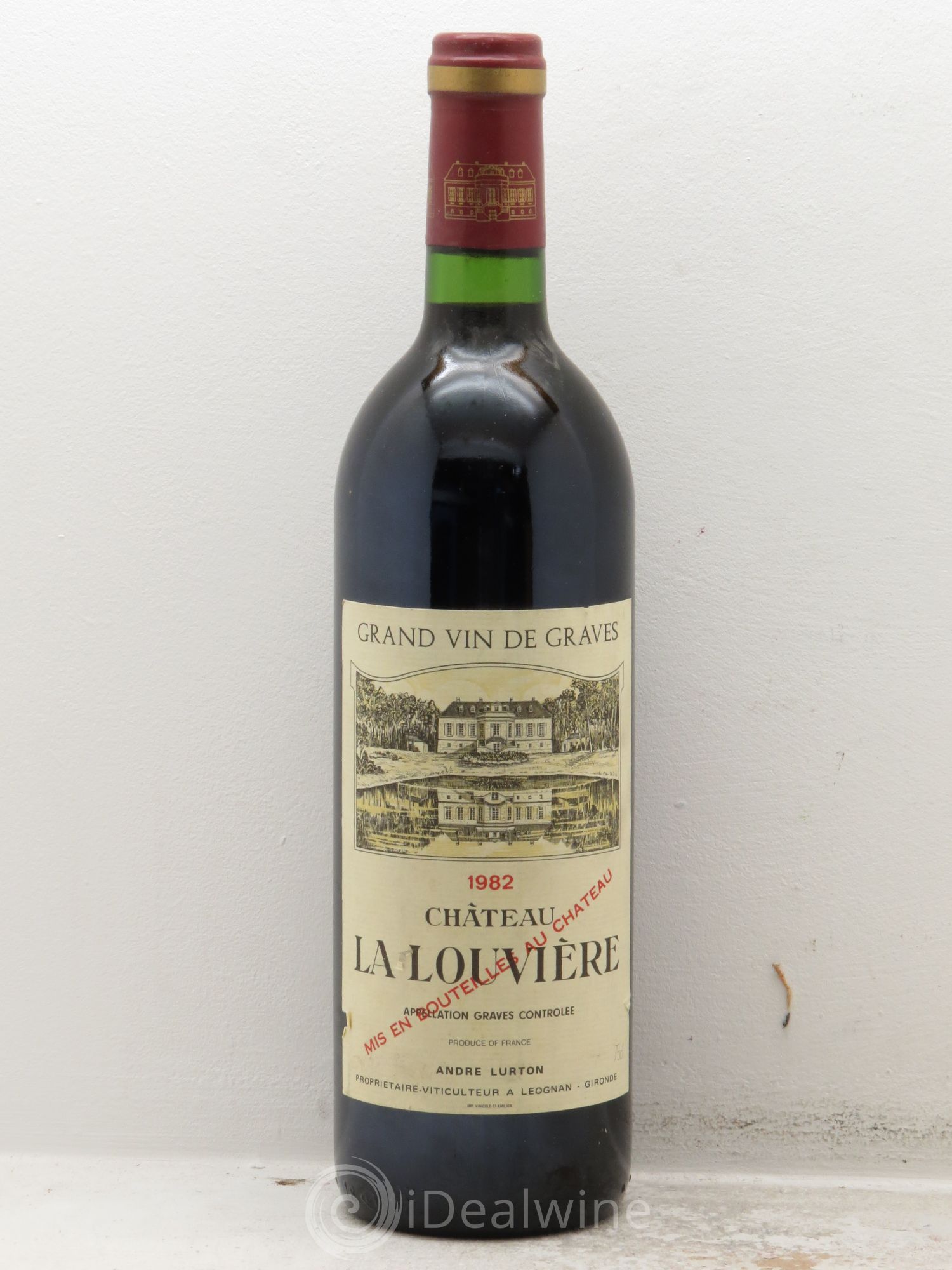 Château la Louvière 1982 - Lot de 1 bouteille - 0