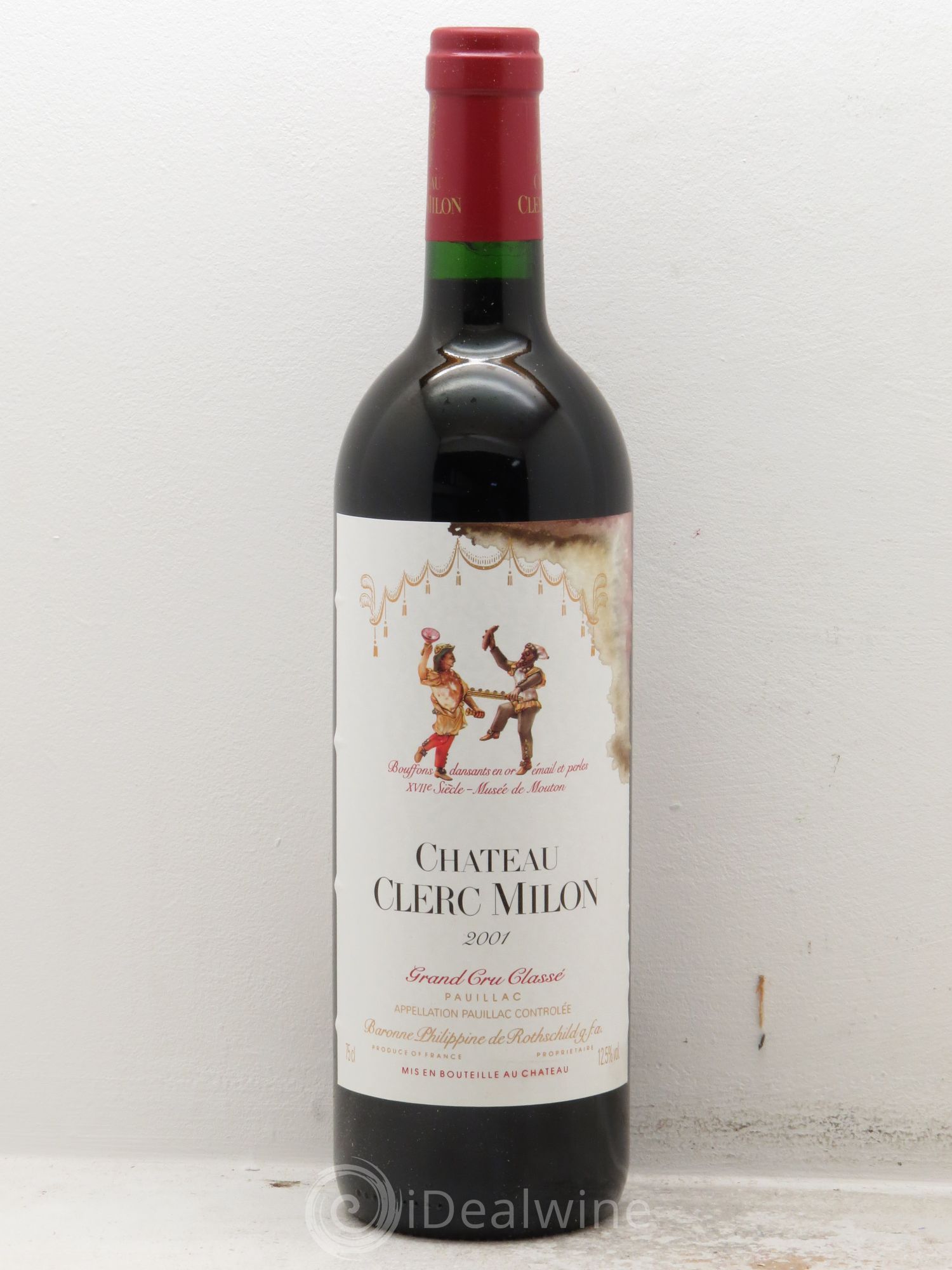 Château Clerc Milon 5ème Grand Cru Classé 2001 - Lot de 12 bouteilles - 0