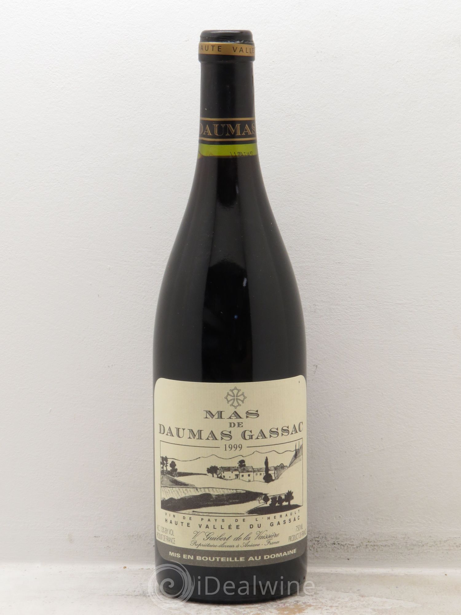 Saint-Guilhem-le-Désert - Cité d'Aniane Mas Daumas Gassac Famille Guibert de La Vaissière 1999 - Lot de 6 bouteilles - 0